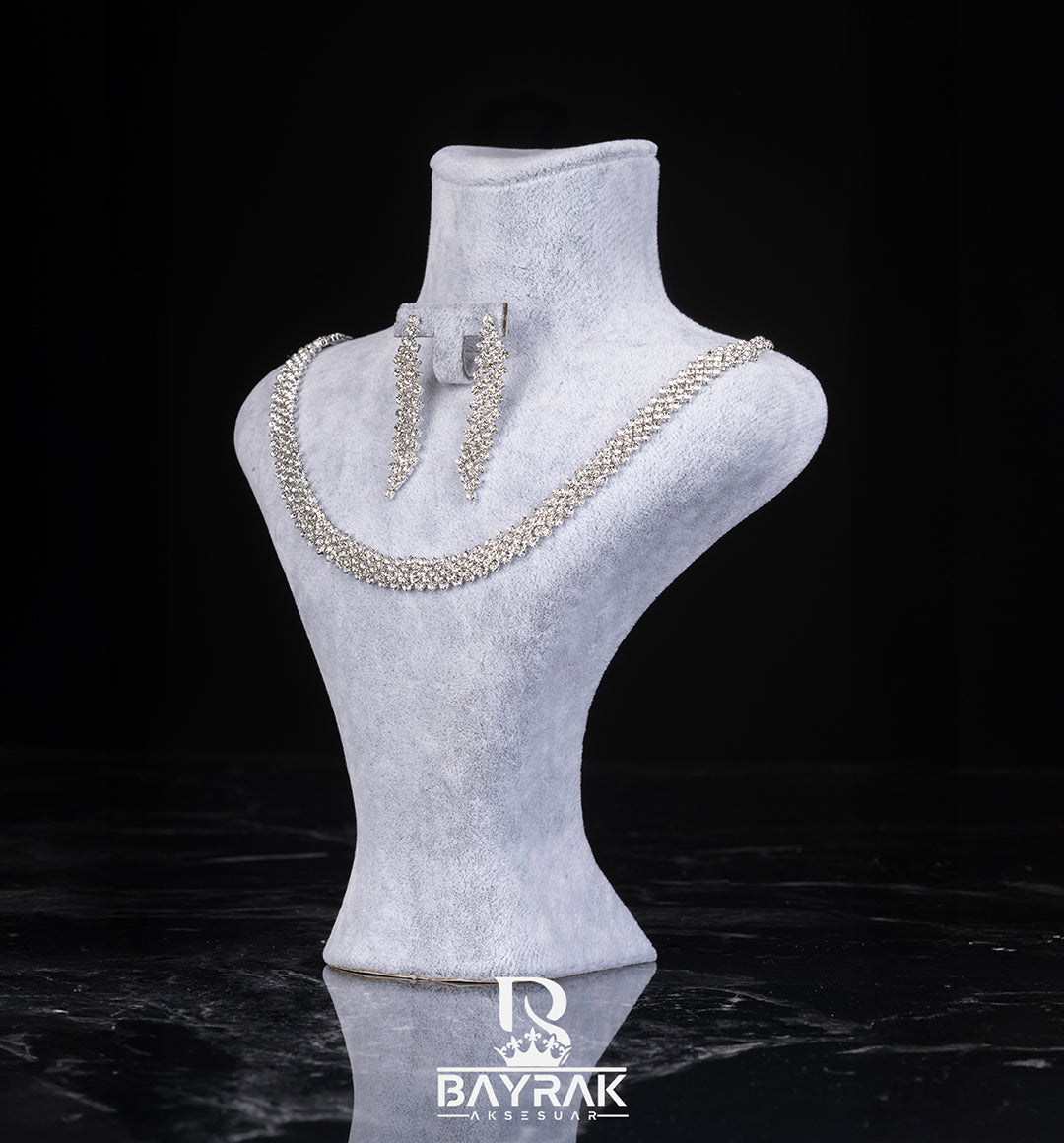 ILARIA 208 | GOLD /GÜMÜŞ KAPLAMA GELİN SETİ