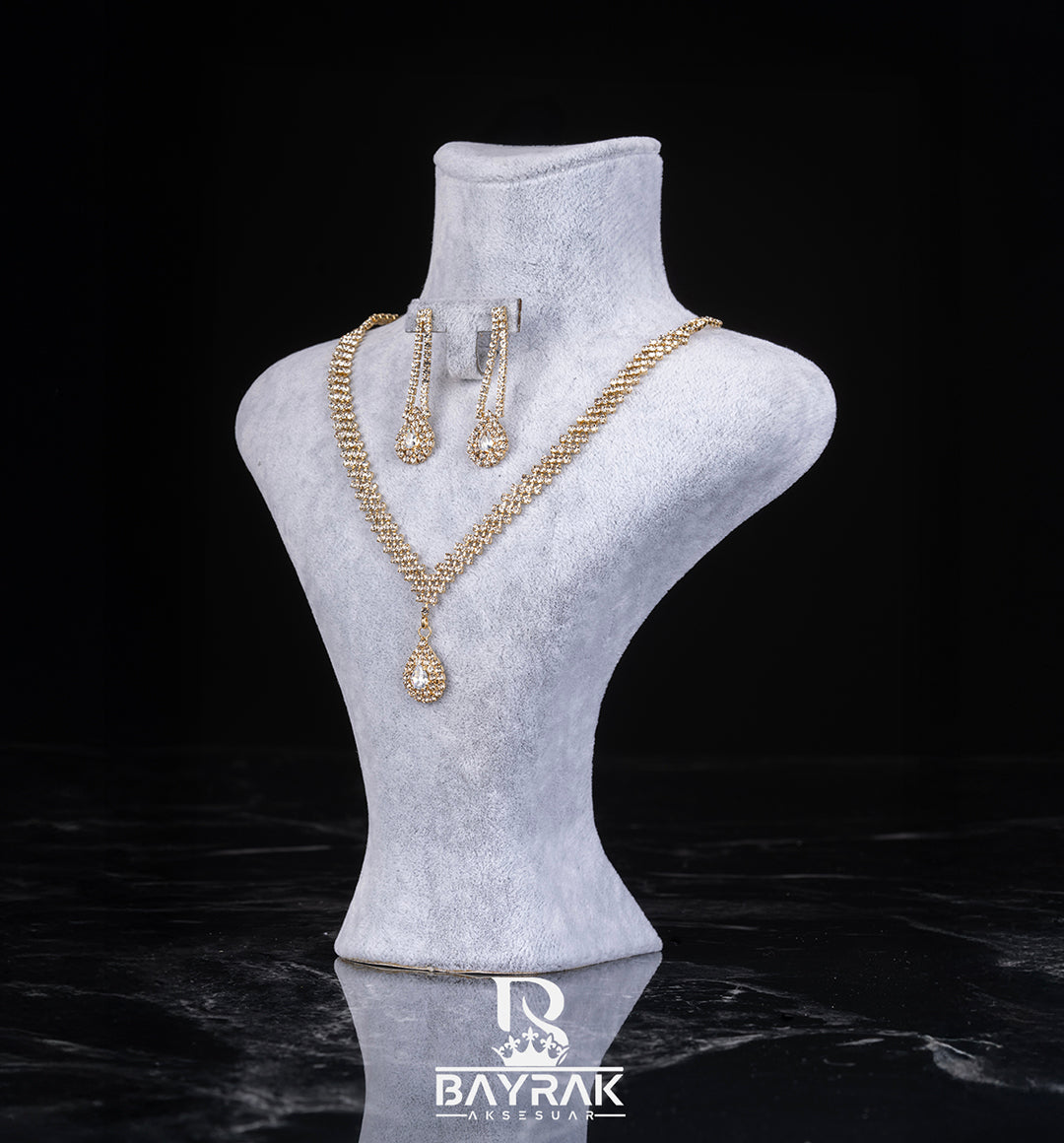 ILARIA 181 | GOLD KAPLAMA GELİN SETİ