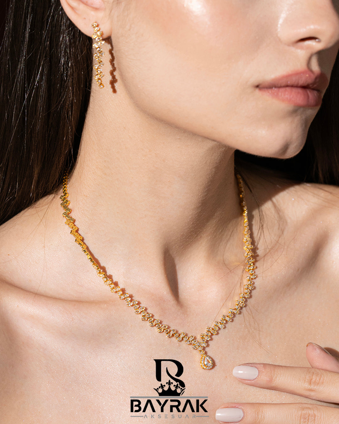 LB 2545 | Zirkon Taşlı Takı Seti