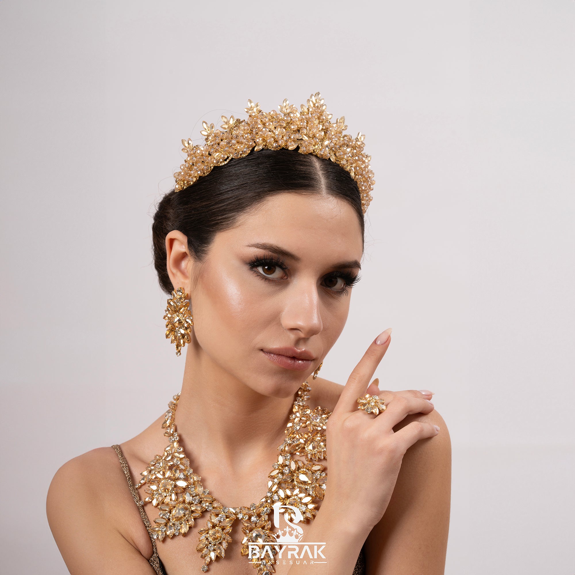 PERLA -620- / 3 Boyutlu Gelin Tacı