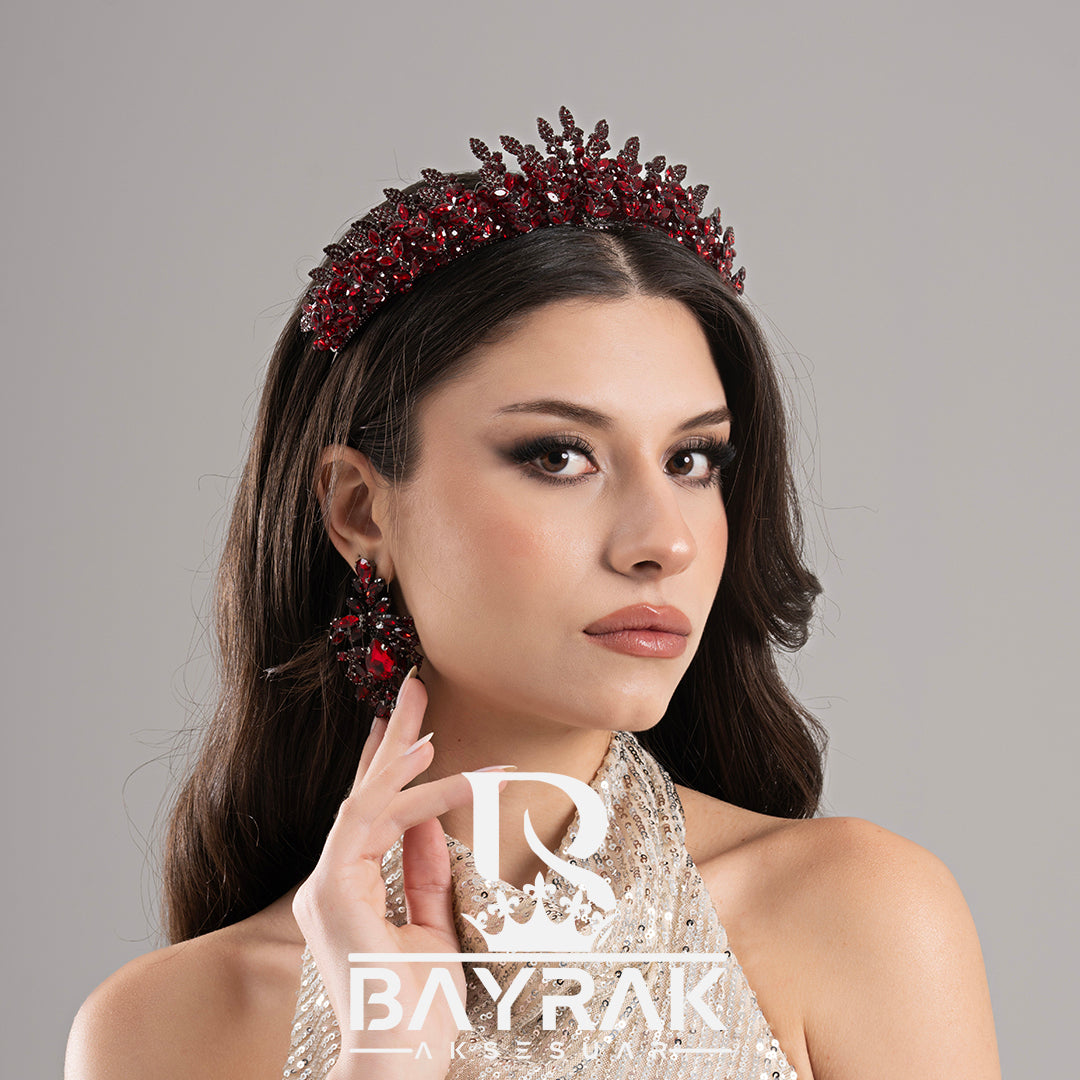 MİRA - 910- / 3 Boyutlu Gelin - Kına  Tacı