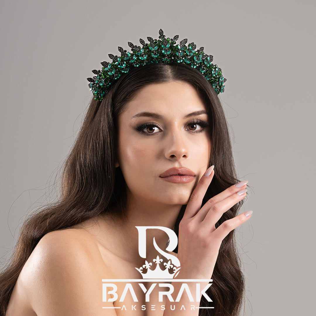 MİRA - 910- / 3 Boyutlu Gelin - Kına  Tacı