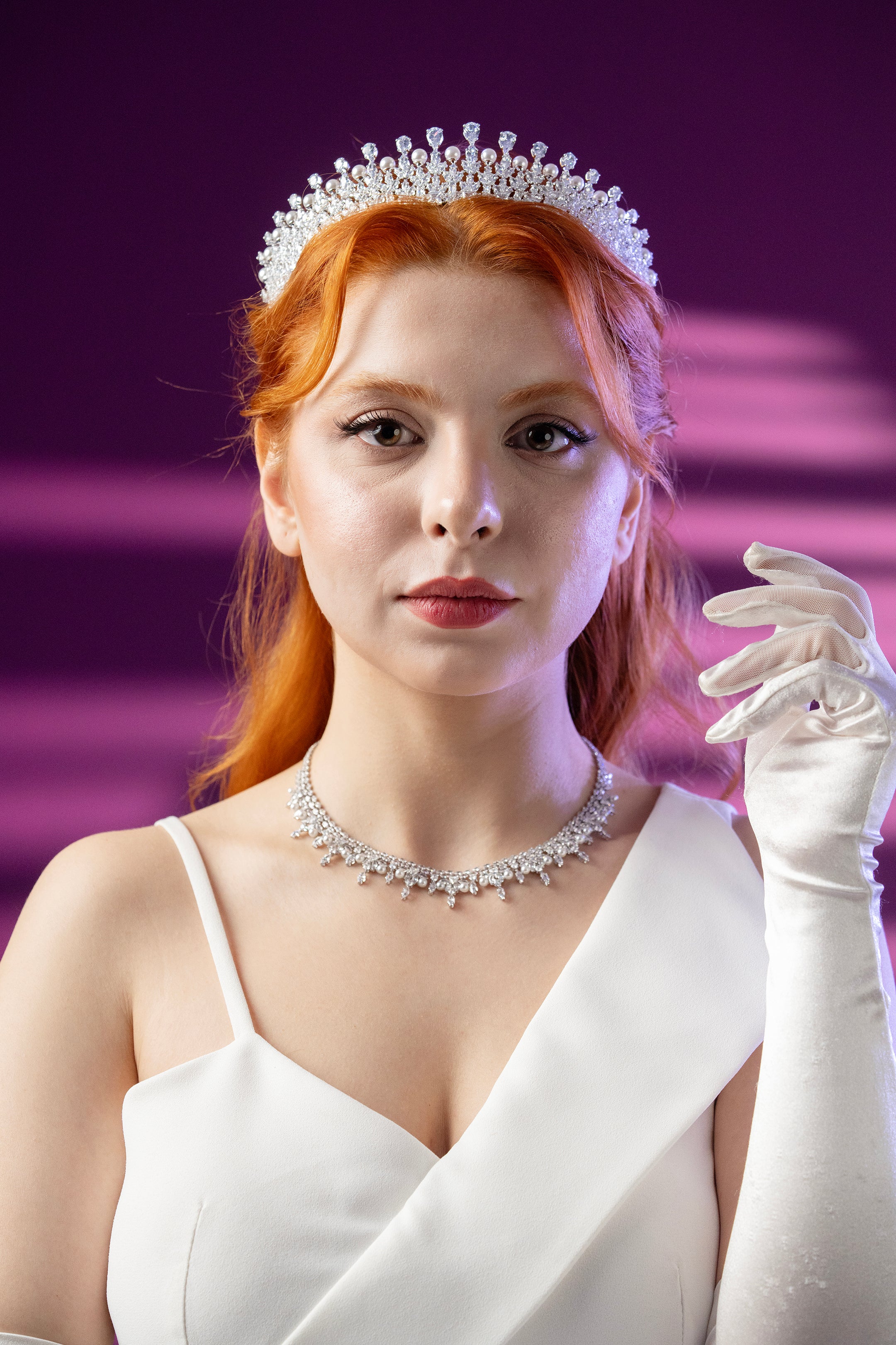 ELARİS 595 | Zirkon Taşlı Gelin Tacı