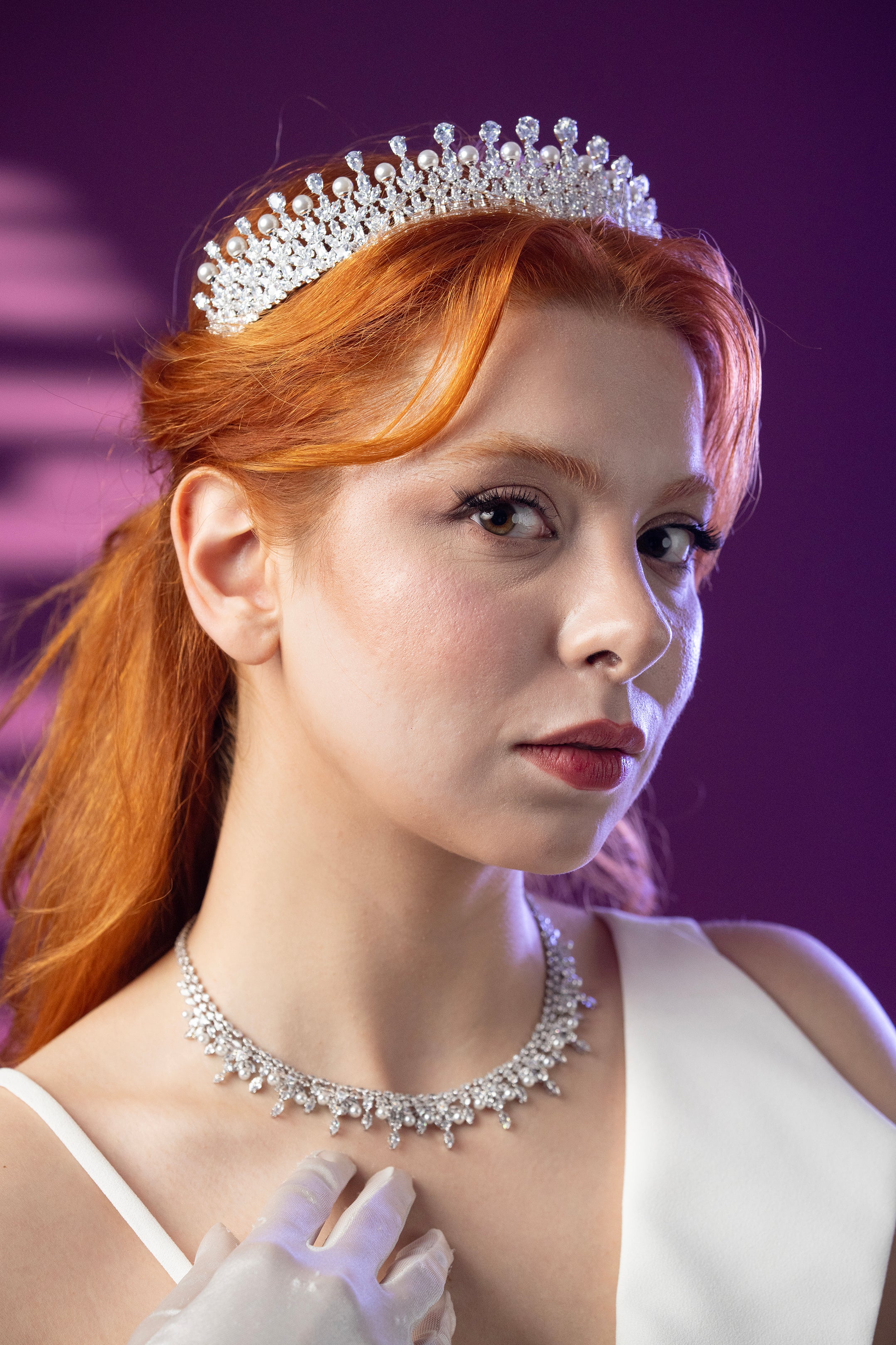 ELARİS 595 | Zirkon Taşlı Gelin Tacı