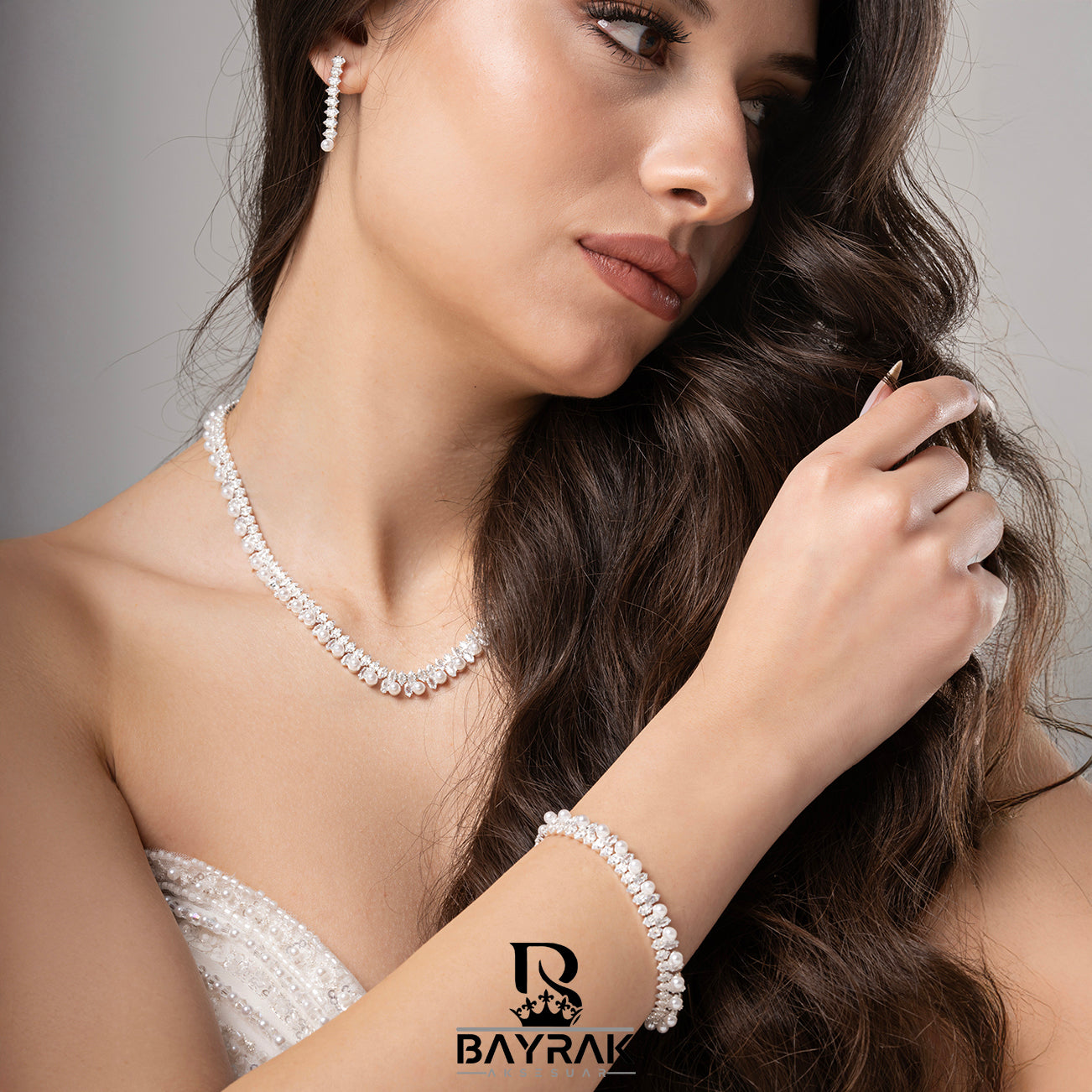 AURA -730- / Zircon Stone Bridal Set