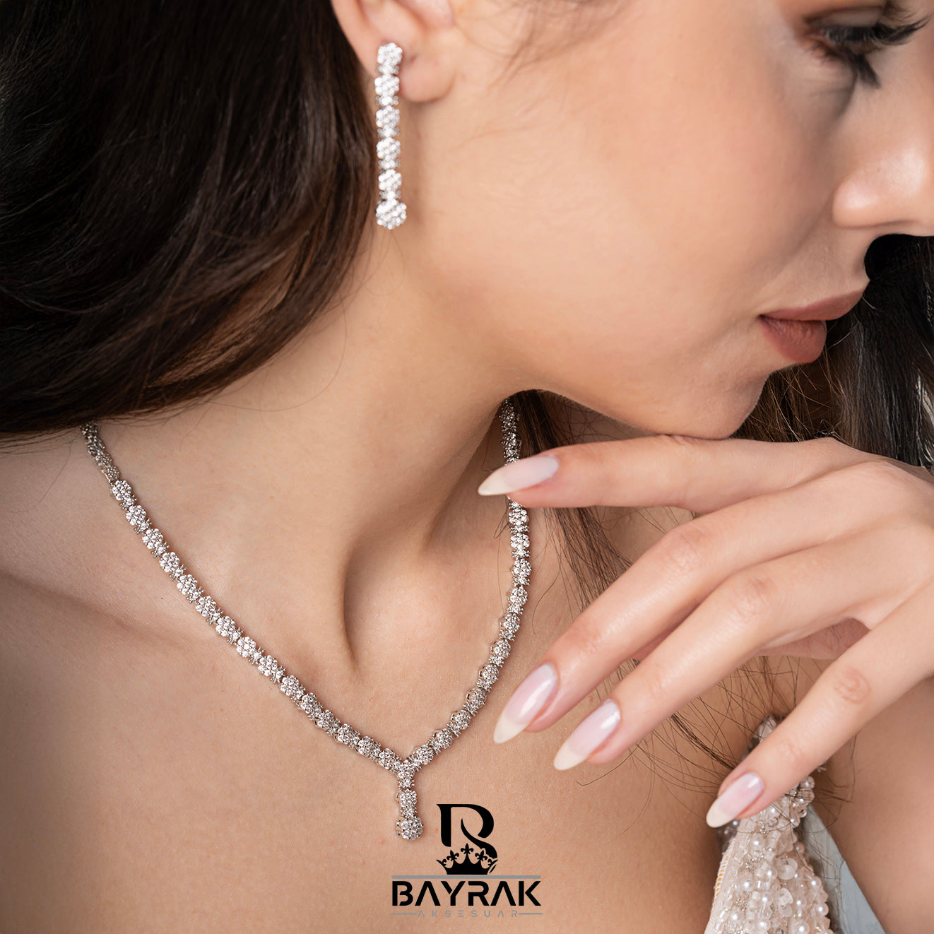 ILARIA - 670 - / Zircon Stone Bridal Set