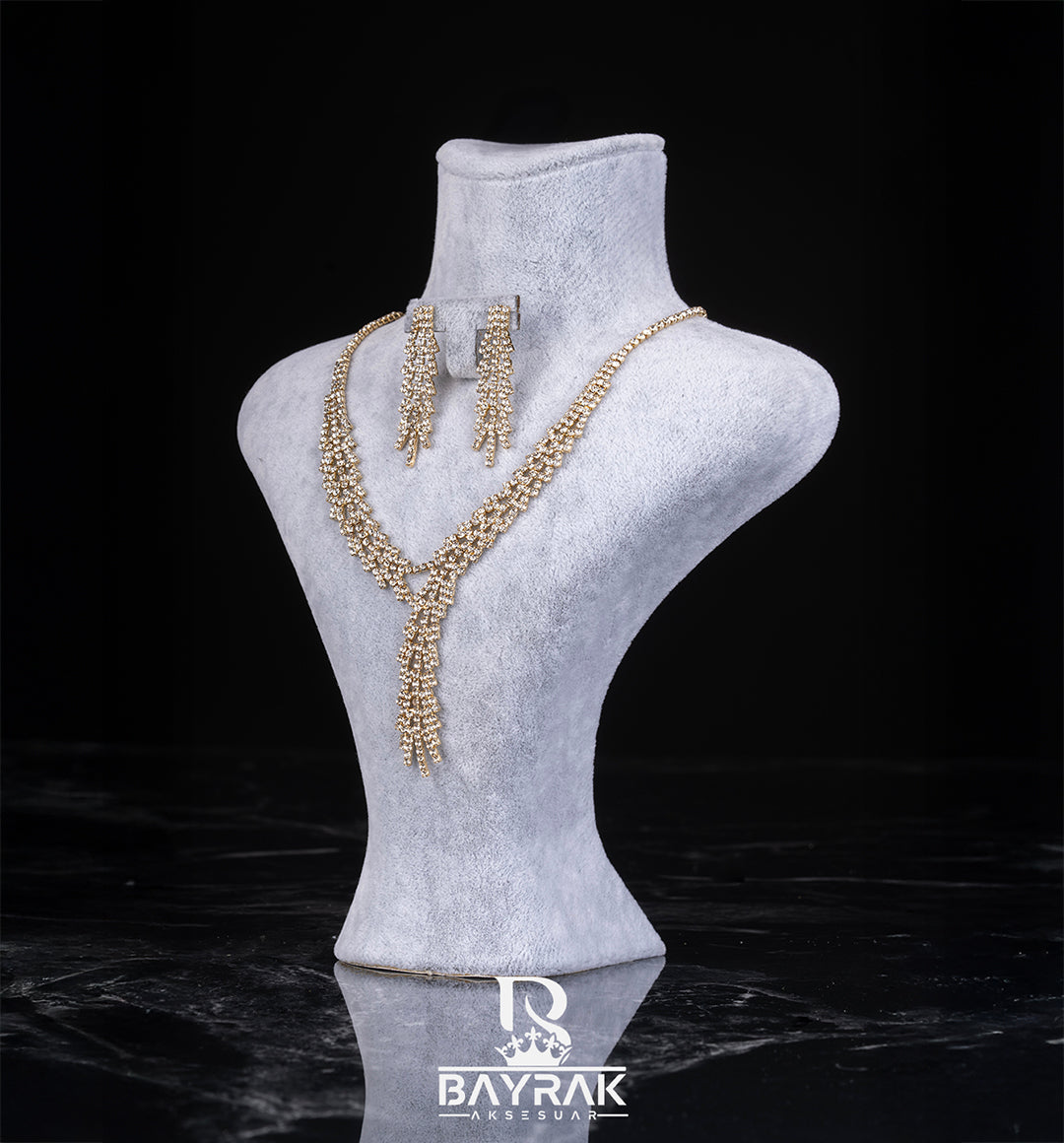 ILARIA 206 | GOLD KAPLAMA GELİN SETİ