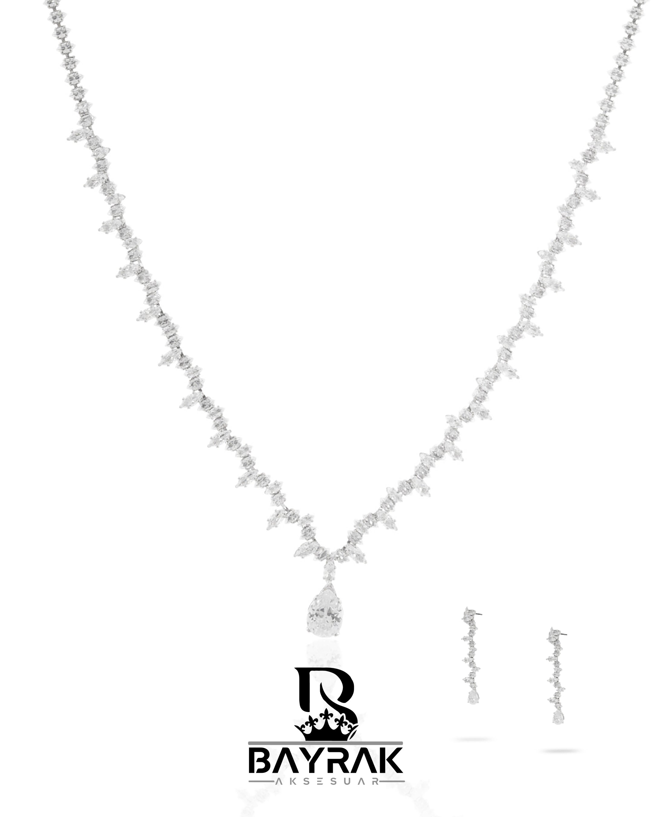 Rosa -362- |Zirkon Taşlı Takı Seti