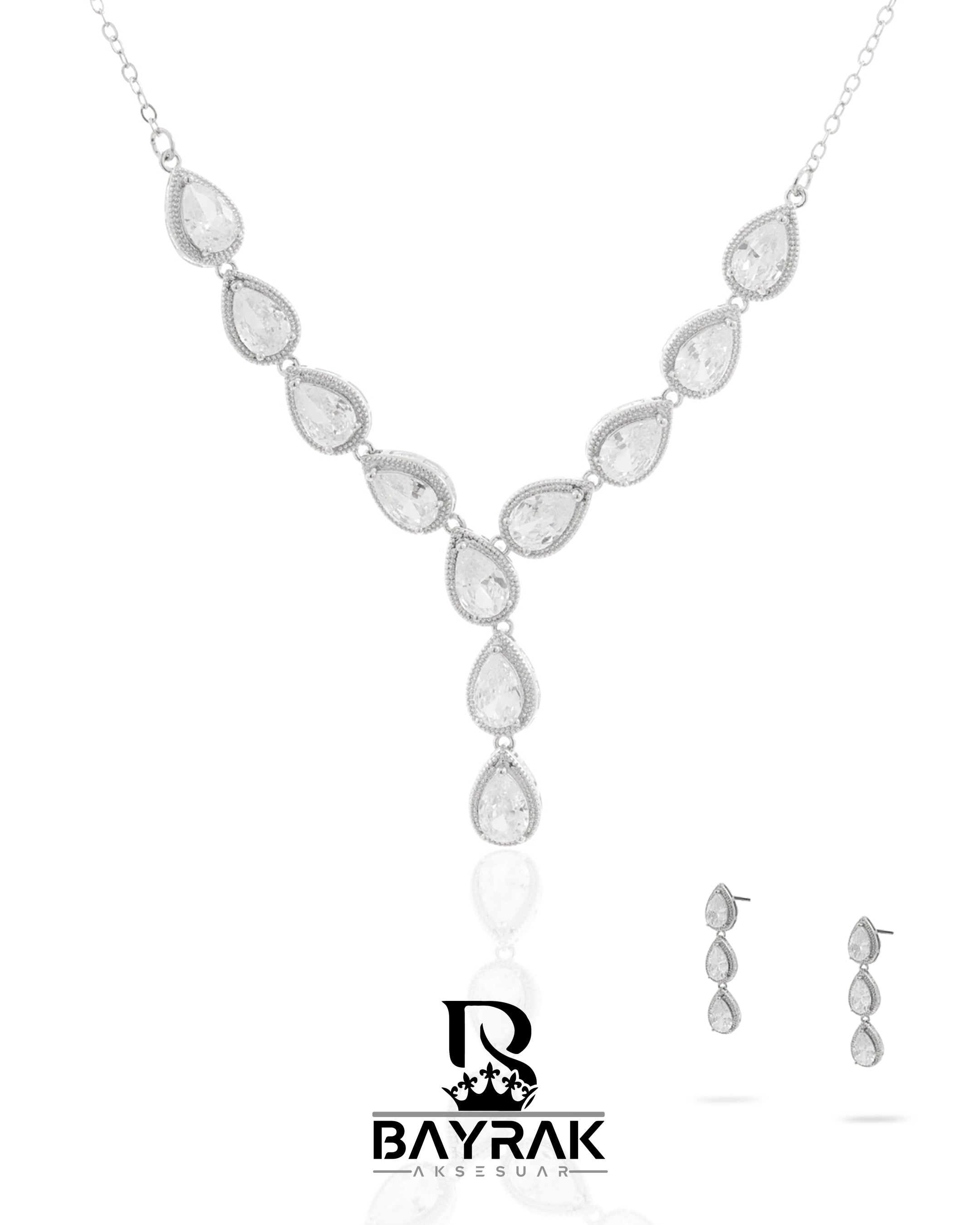 Rosa -368- |Zirkon Taşlı Takı Seti