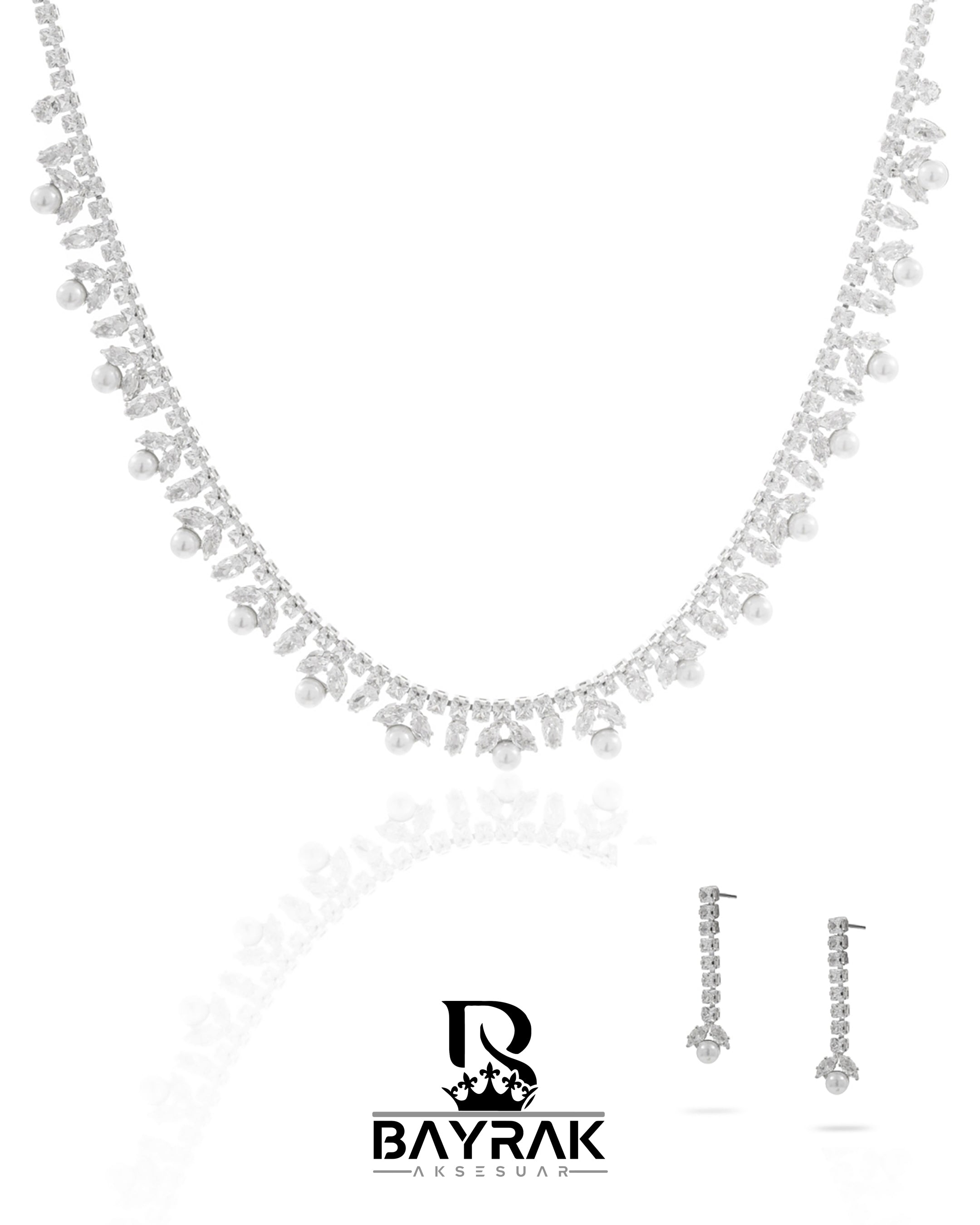 Rosa -402- | Zirkon Taşlı Takı Seti