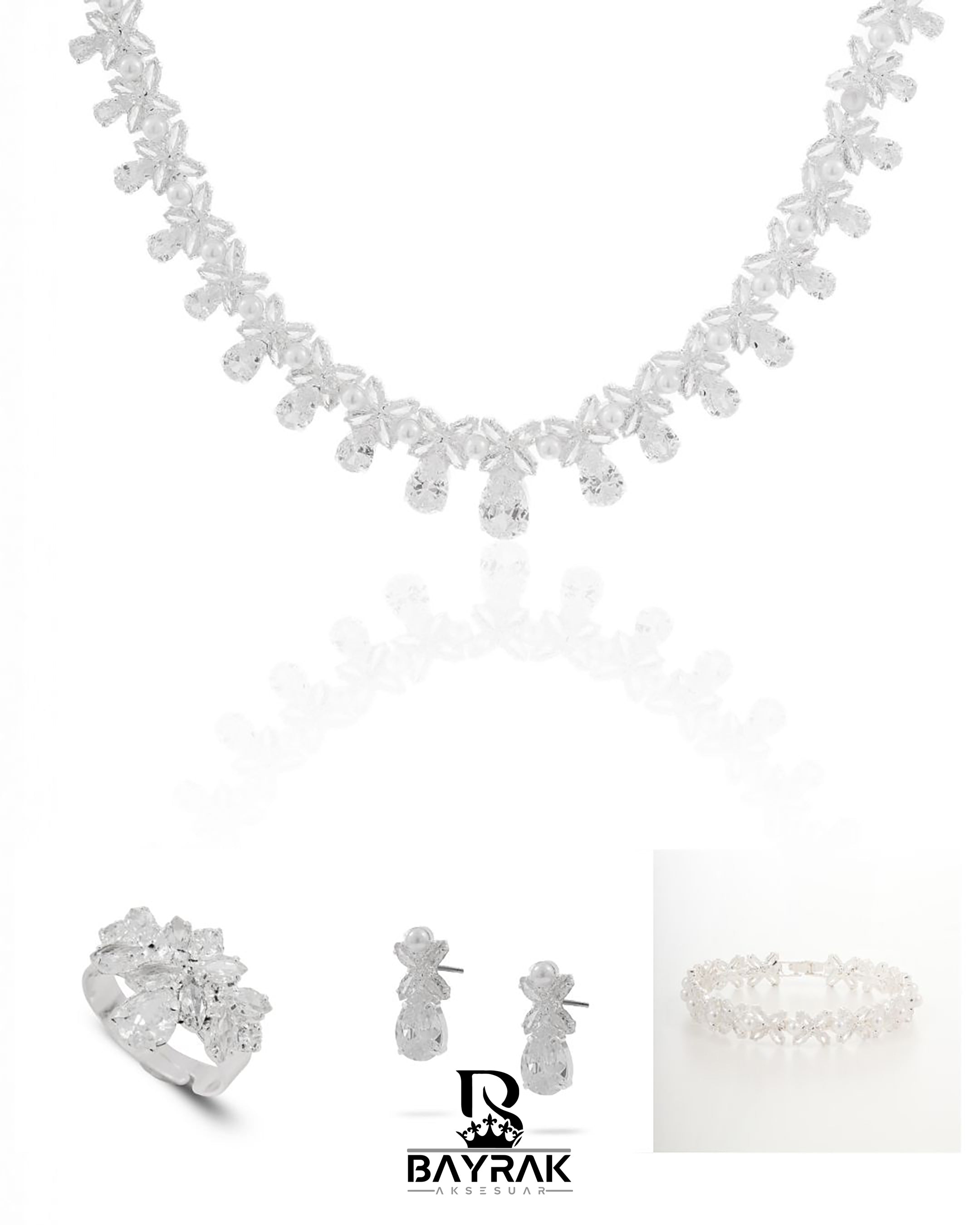 Rosa -436- | Zirkon Taşlı Takı Seti