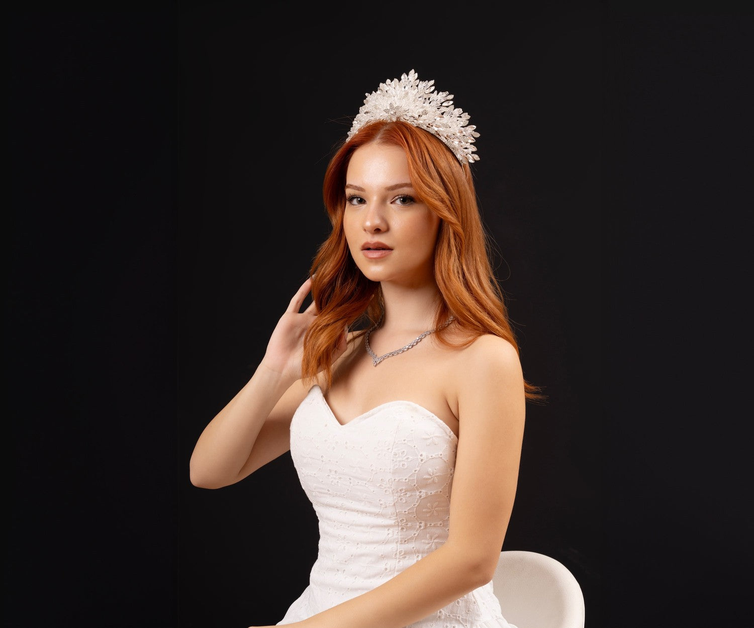 LOTUS -345- / 3 Boyutlu Gelin Tacı