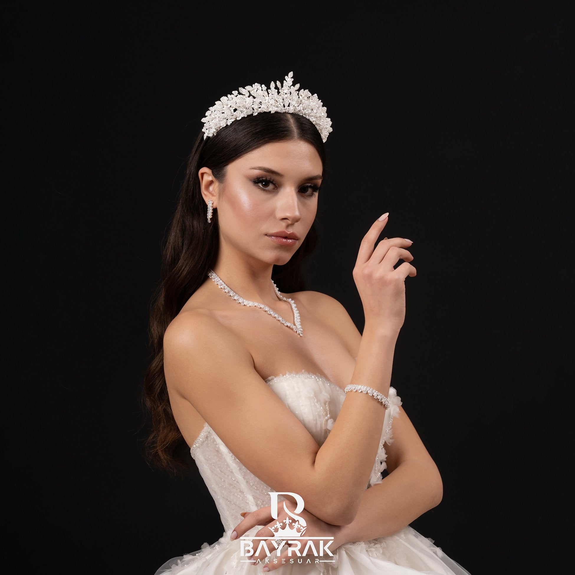 STELLA -420- / 3 Boyutlu Gelin Tacı