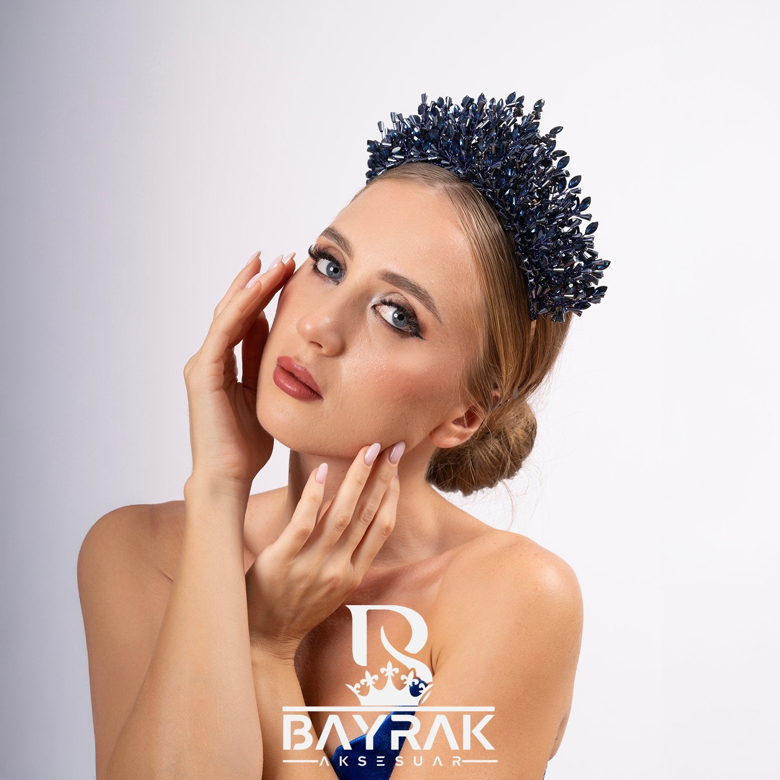 MİRA - 850 - / 3 Boyutlu Gelin Tacı