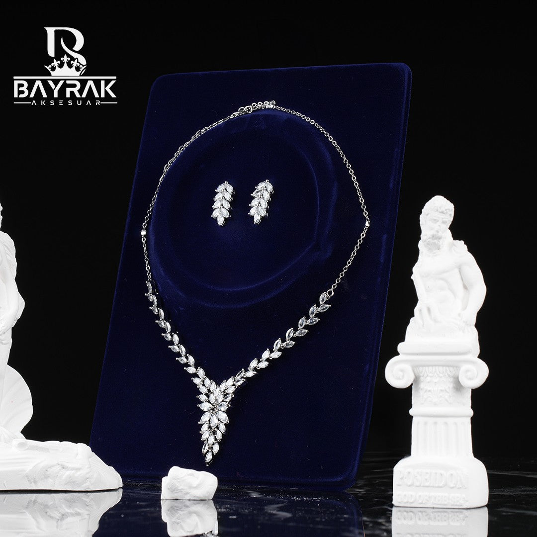 AURA - 755- / Zircon Stone Bridal Earring