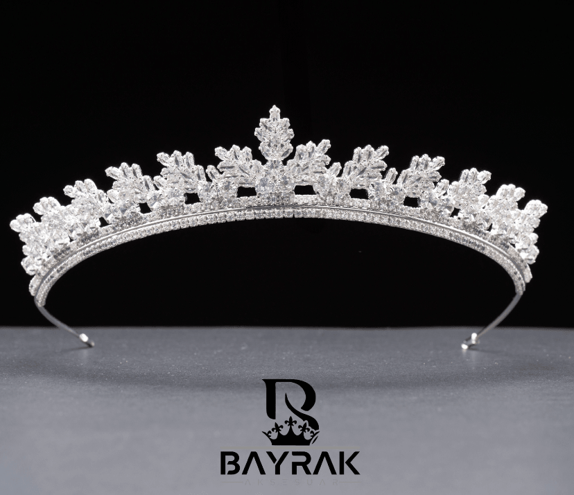 Light -216- Zirkon Taşlı Gelin Tacı