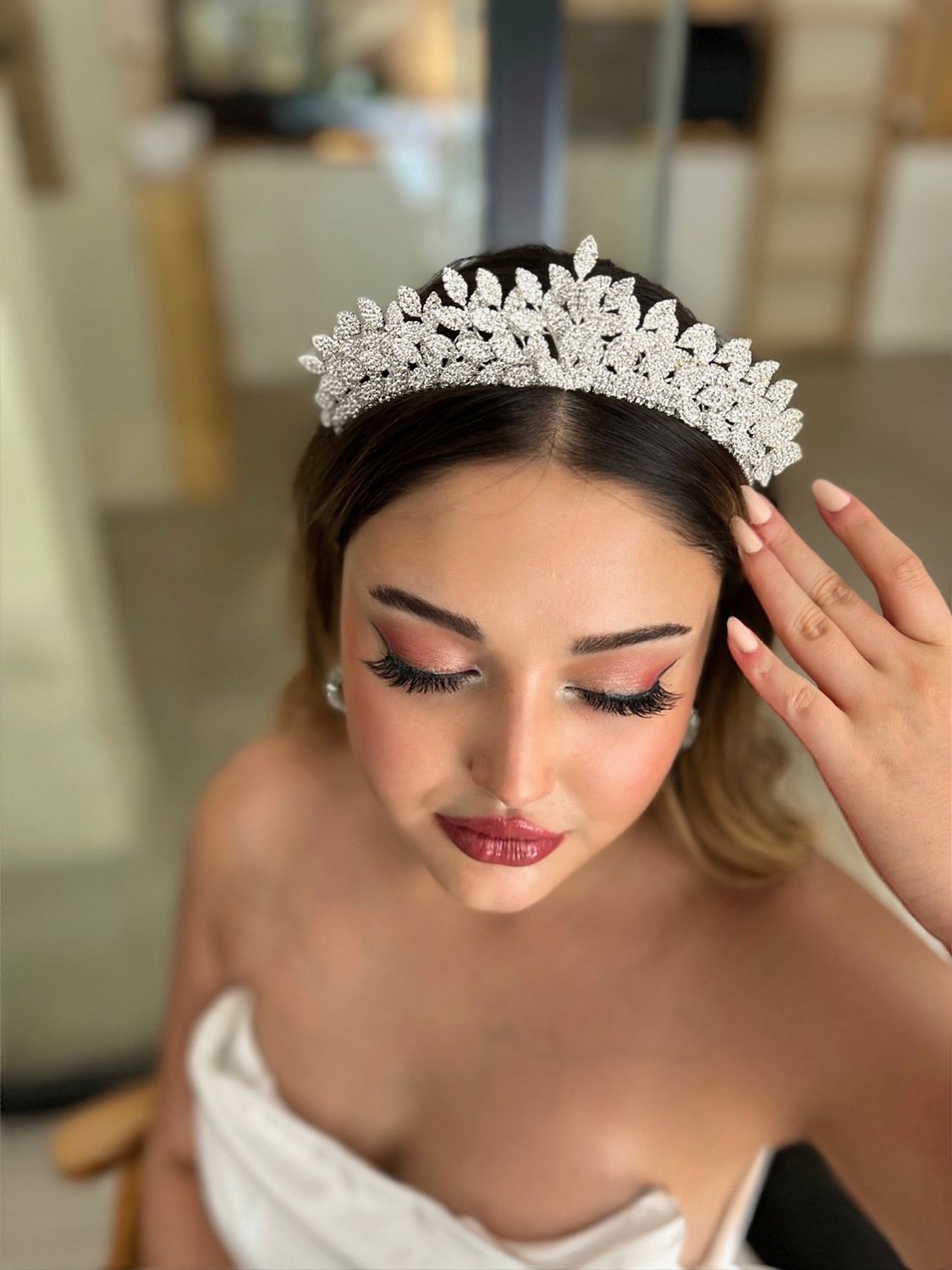 Lotus -332- 3 Boyutlu Gelin Tacı