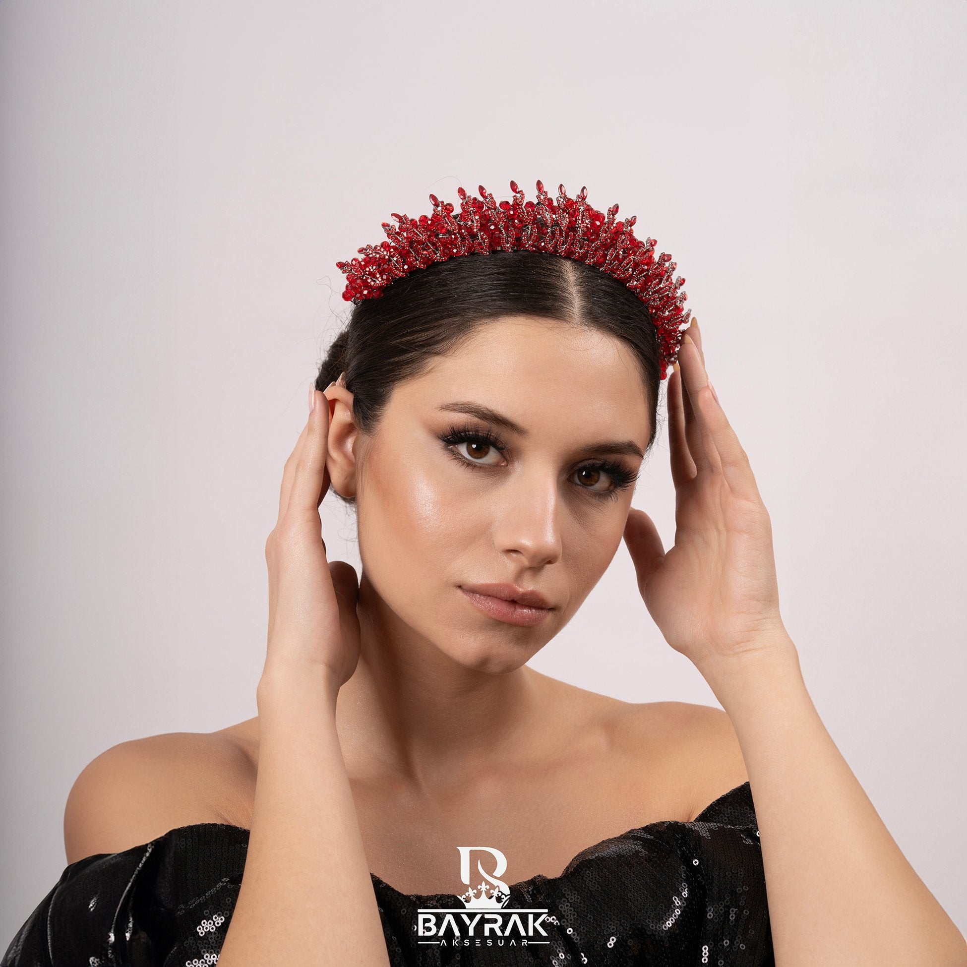 PERLA -665- / 3 Boyutlu  Gelin / Kına Tacı