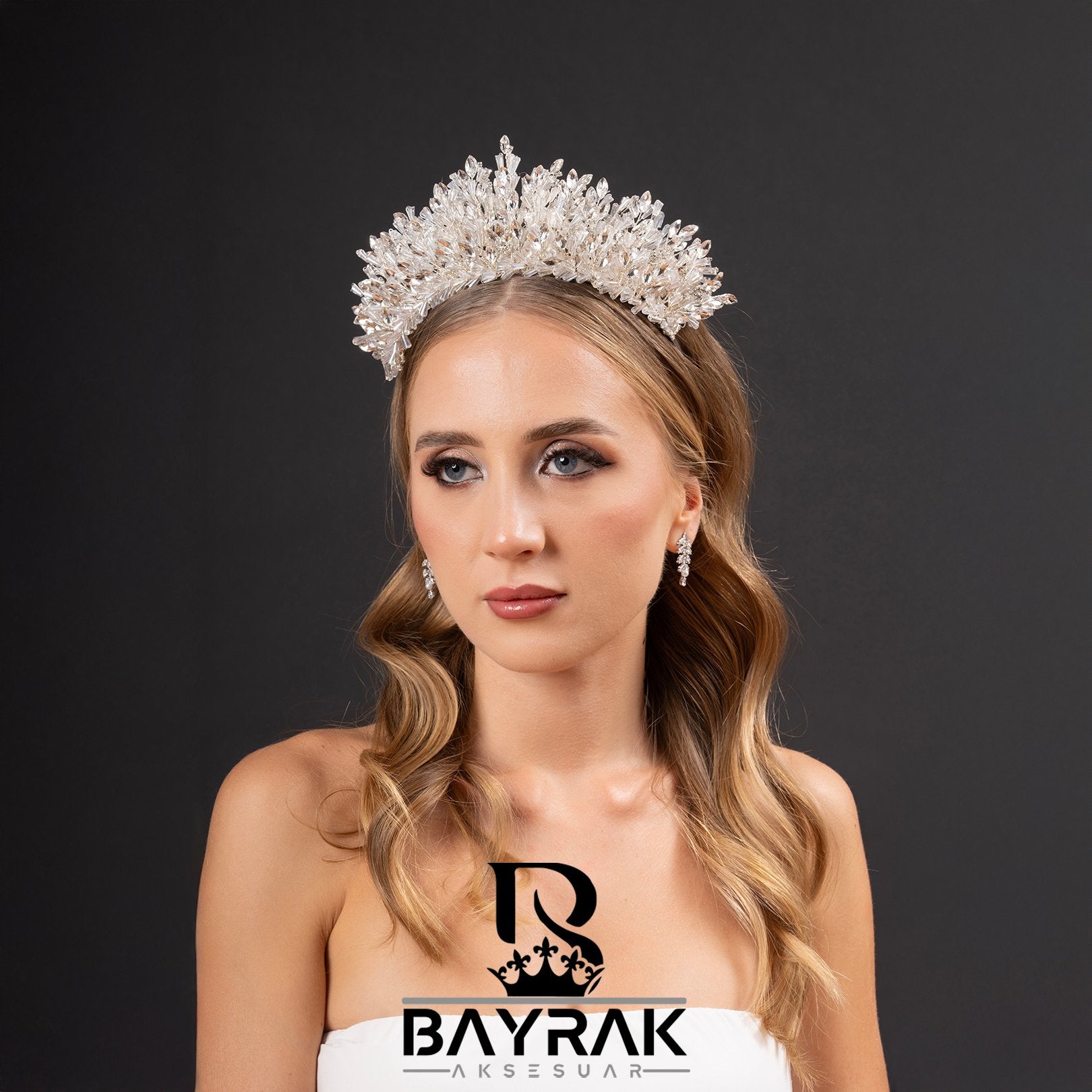 MİRA - 850 - / 3 Boyutlu Gelin Tacı