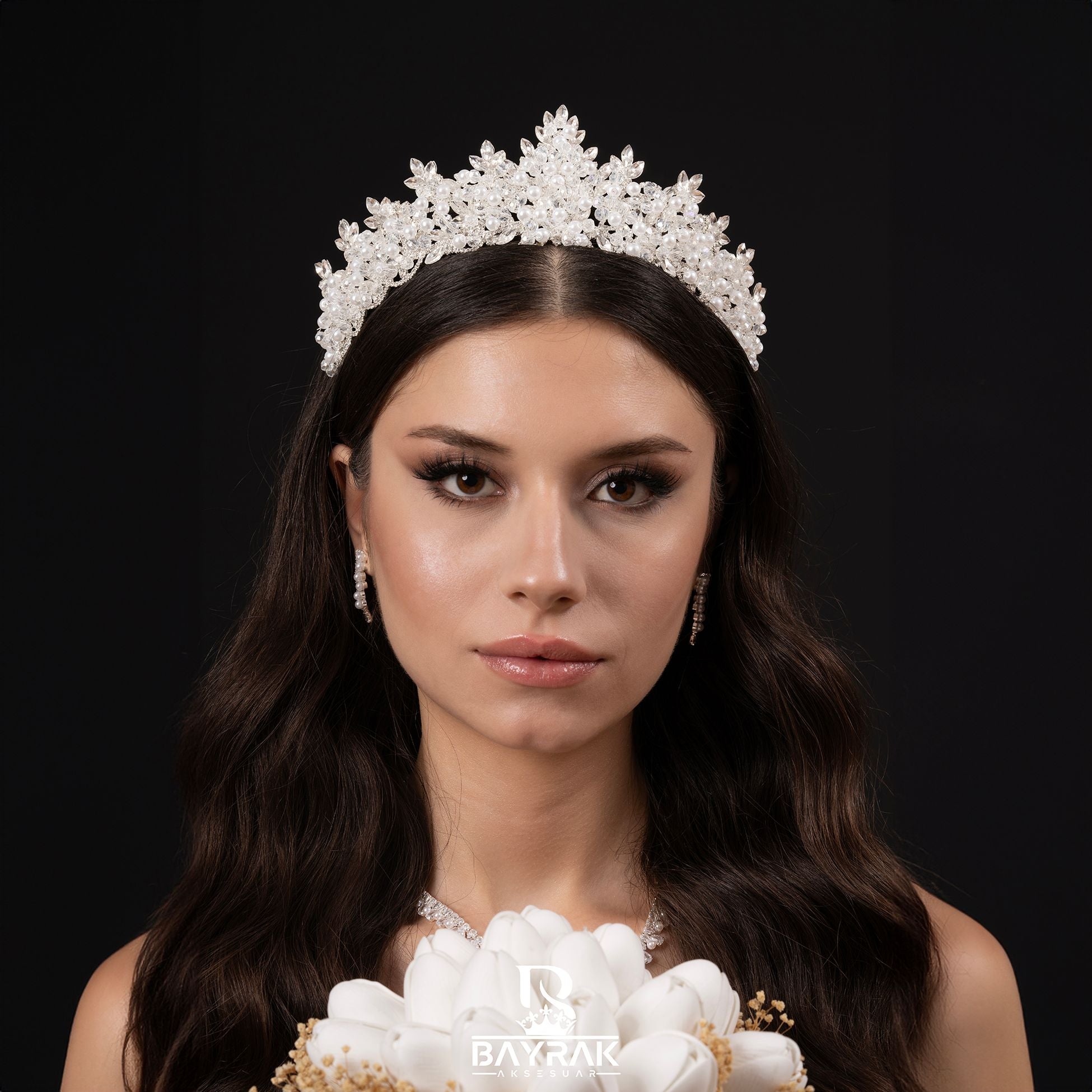 PERLA -620- / 3 Boyutlu Gelin Tacı