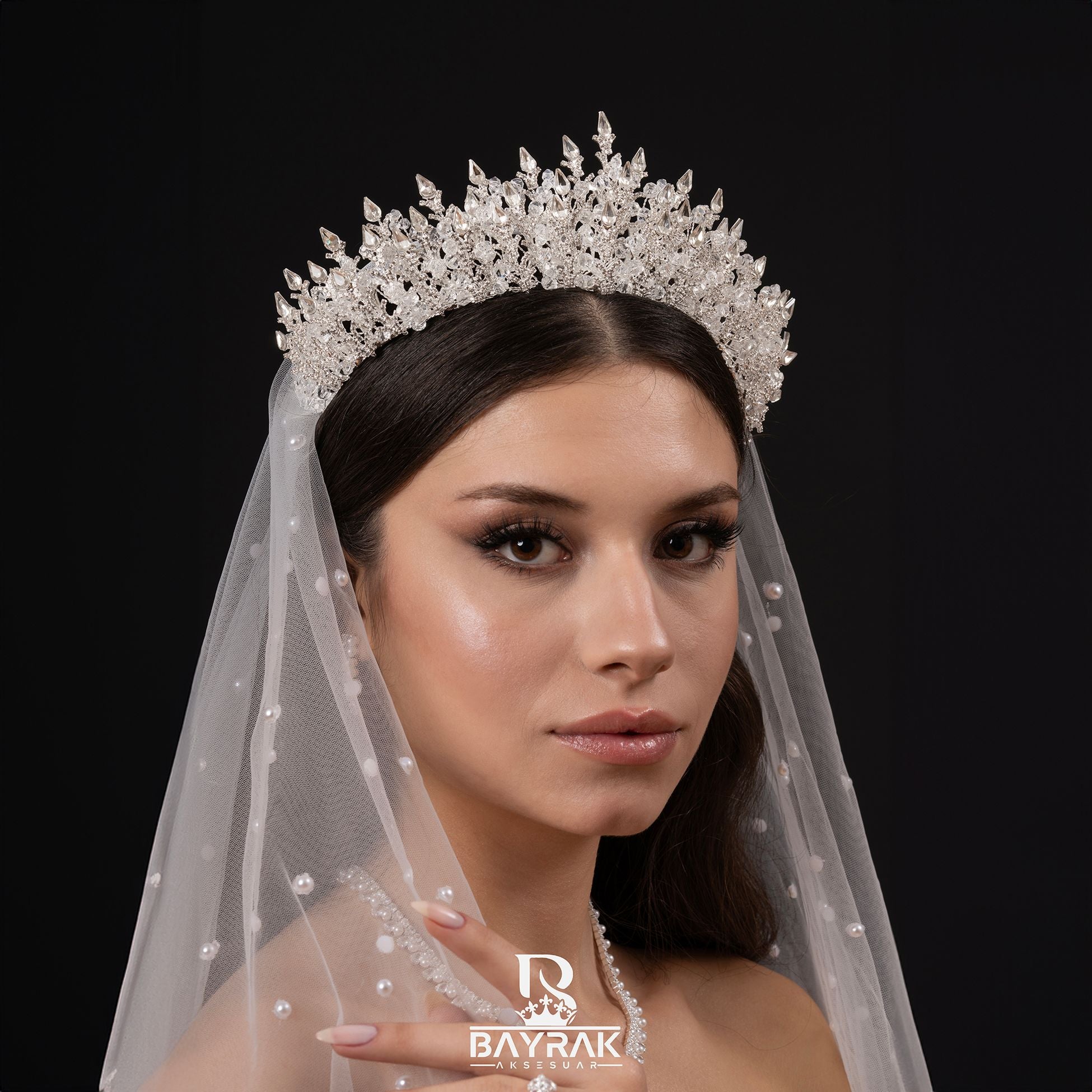 PERLA -690- / 3D Bridal Crown