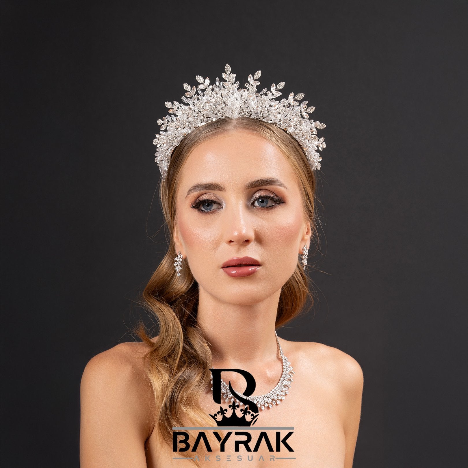 MİRA - 825 - / 3 Boyutlu Gelin Tacı