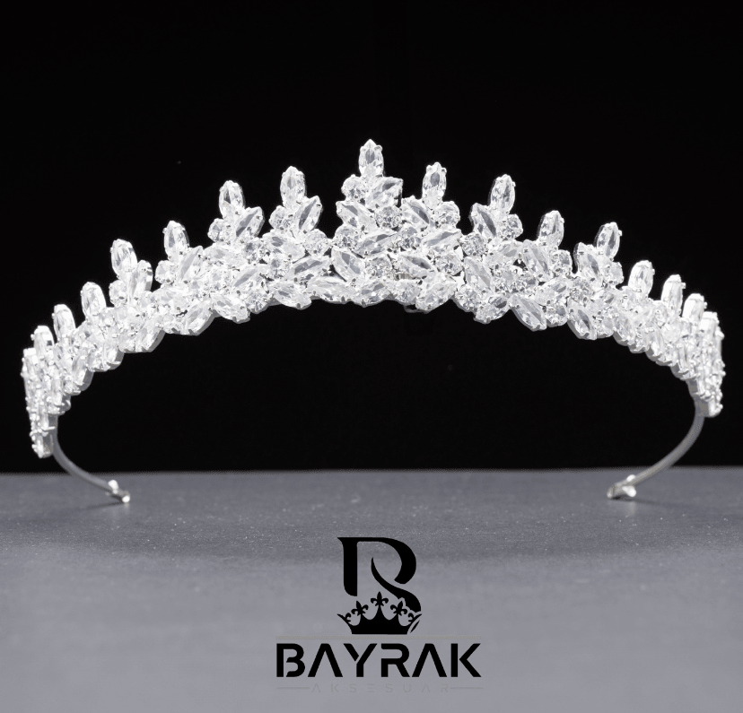 Lana -251- Zircon Stone Bridal Crown