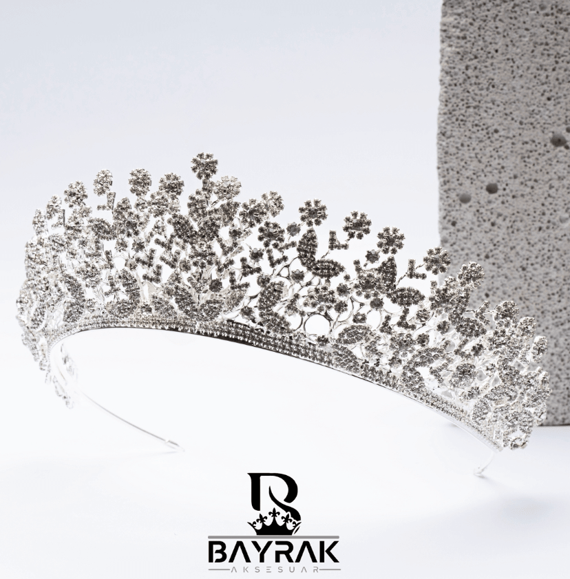 Lotus -342- 3 Boyutlu Gelin Tacı