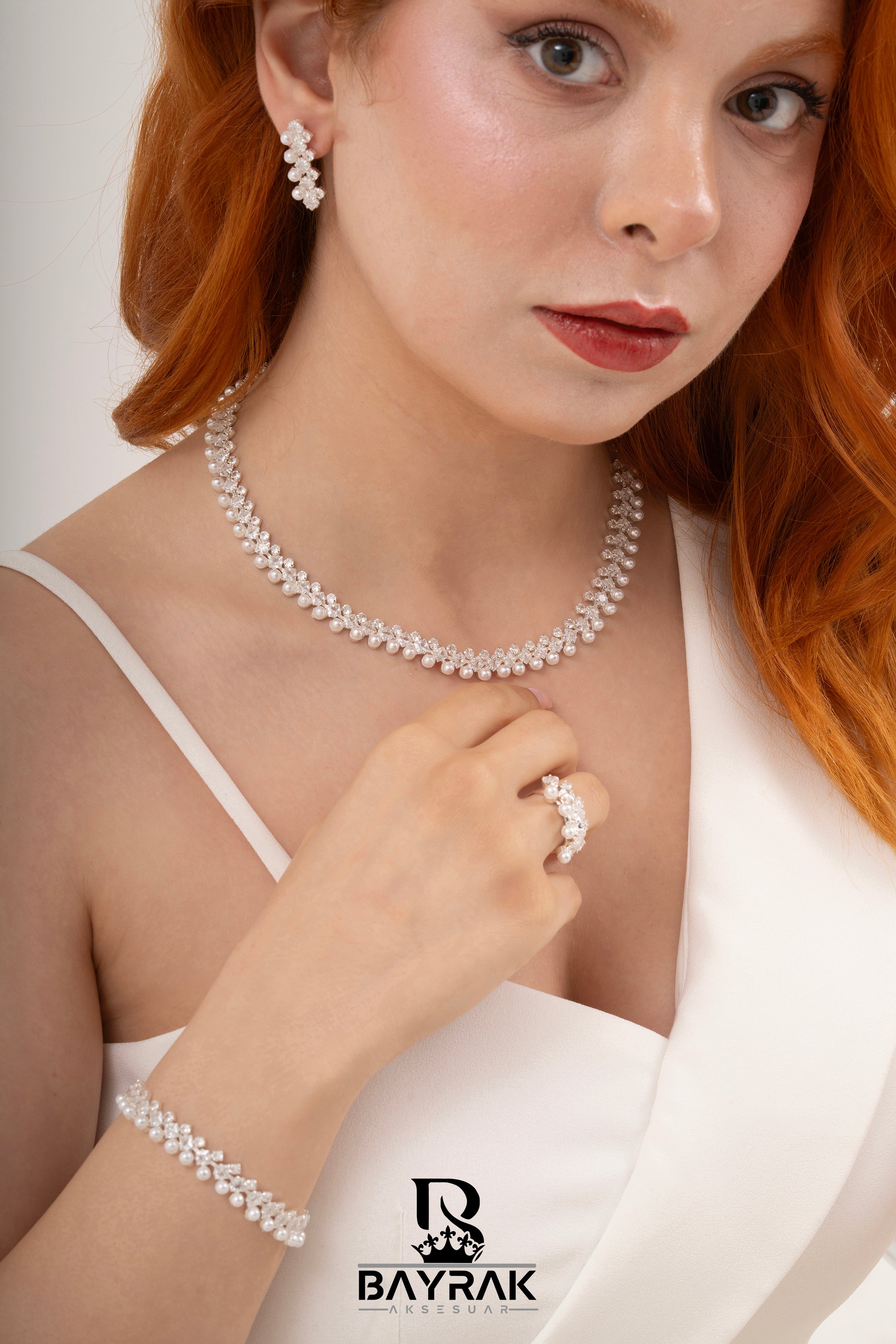 Rosa -386- |Zirkon Taşlı Takı Seti