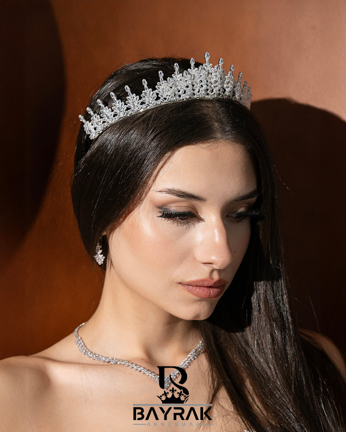 LB 2655 | Zirkon Taşlı Gelin Tacı