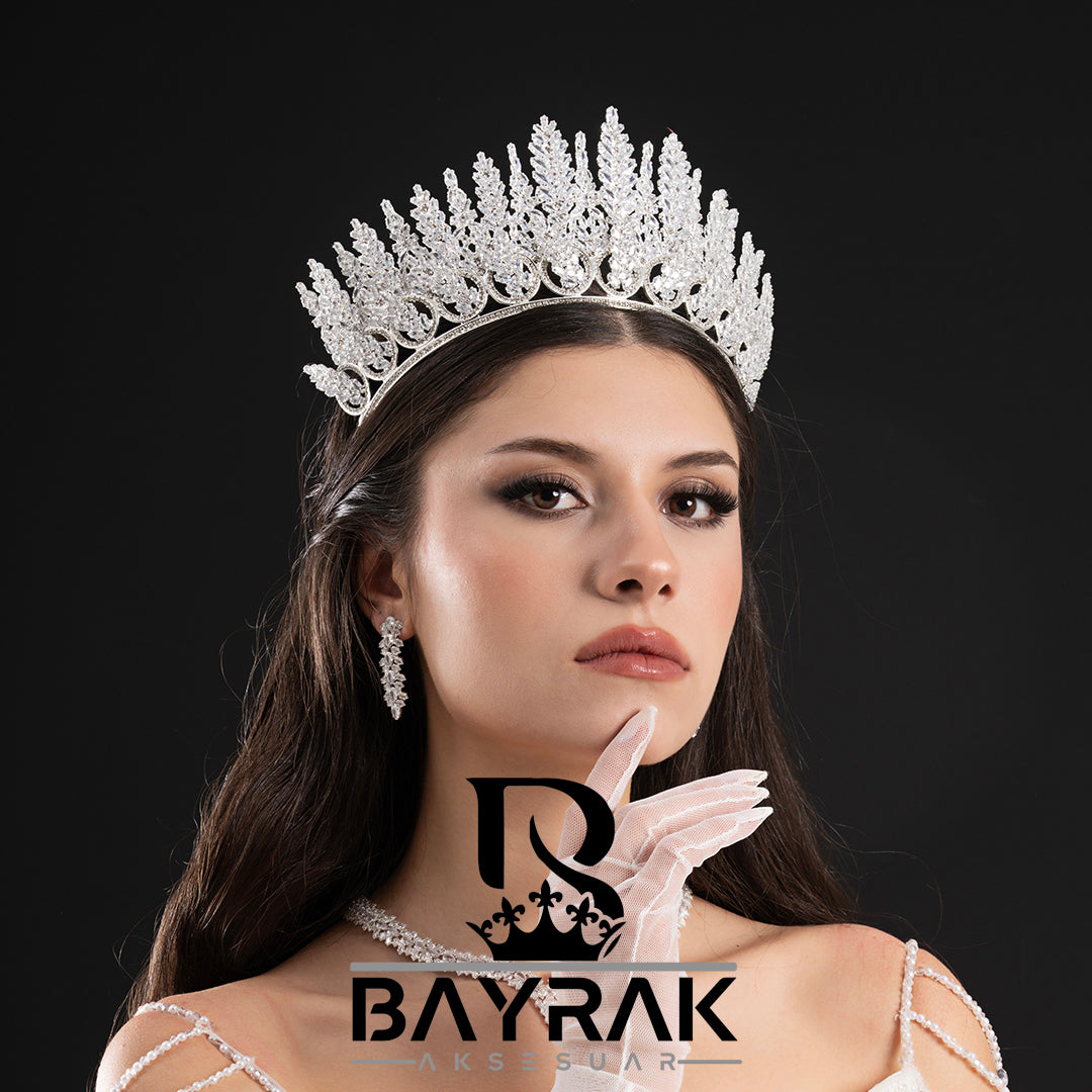 ELARİS - 540 - / ZİRKON TAŞLI GELİN TACI