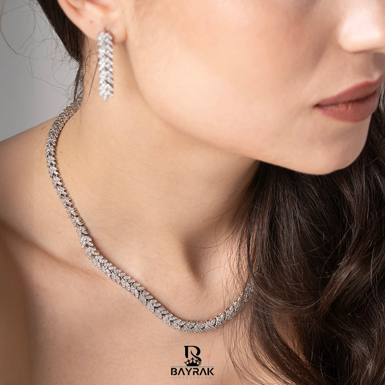 ILARIA - 675 - / Zircon Stone Bridal Set 