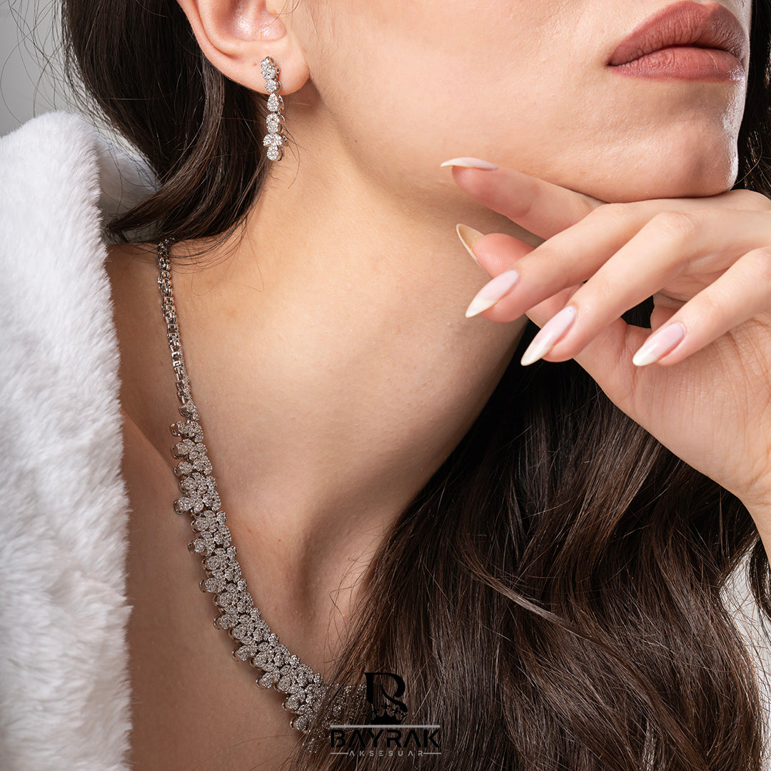 ILARIA - 855 - / Zircon Stone Bridal Set 