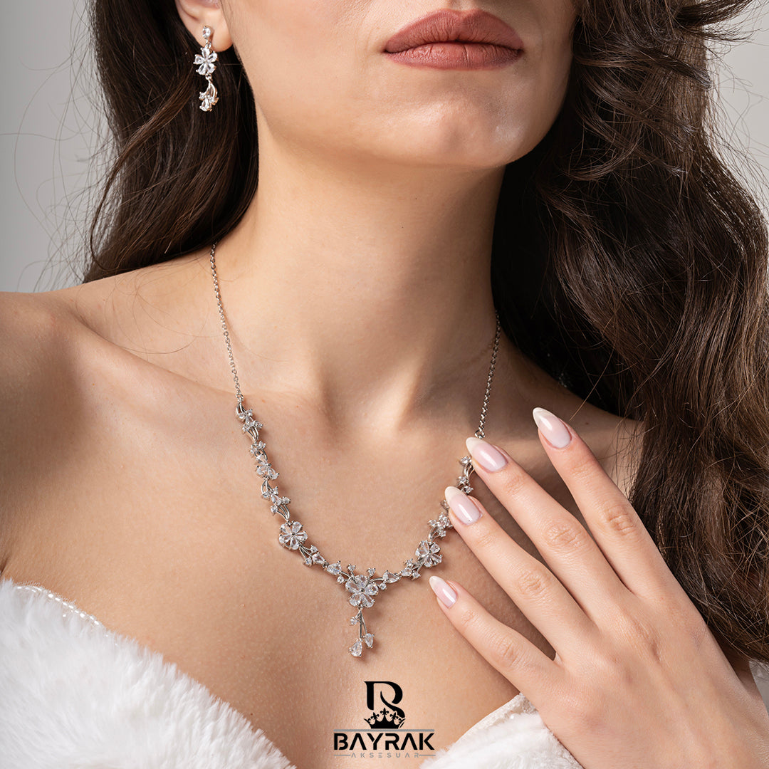 ILARIA - 130 - / Zircon Stone Bridal Set
