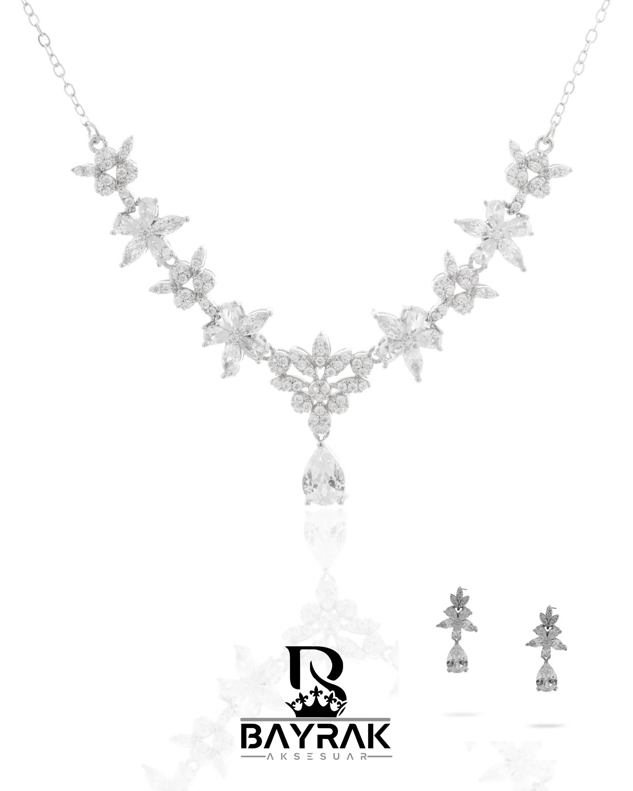 ILARIA - 140 - / Zircon Stone Bridal Set
