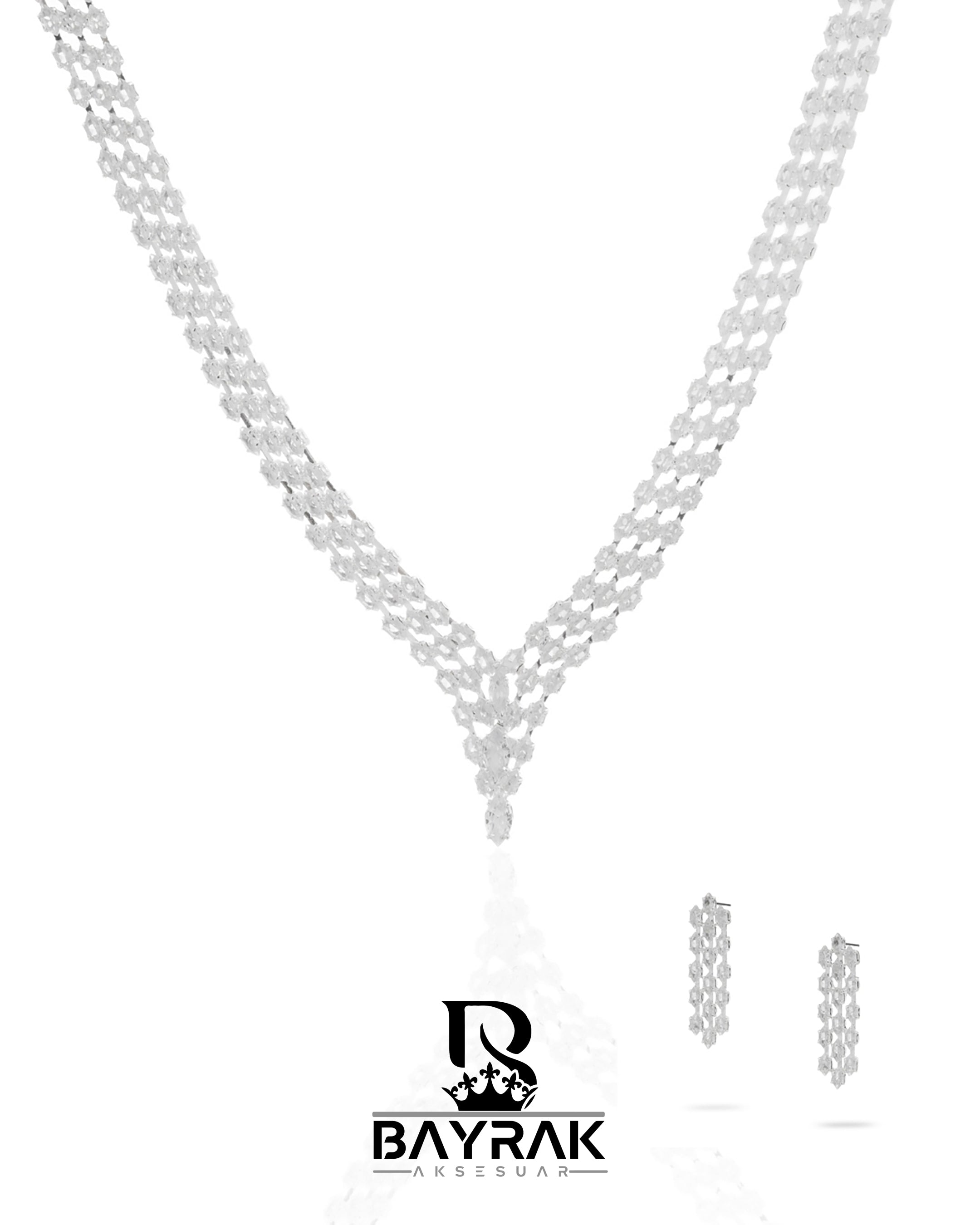 ILARIA - 655 - / Zirkon Taşlı Takı Seti