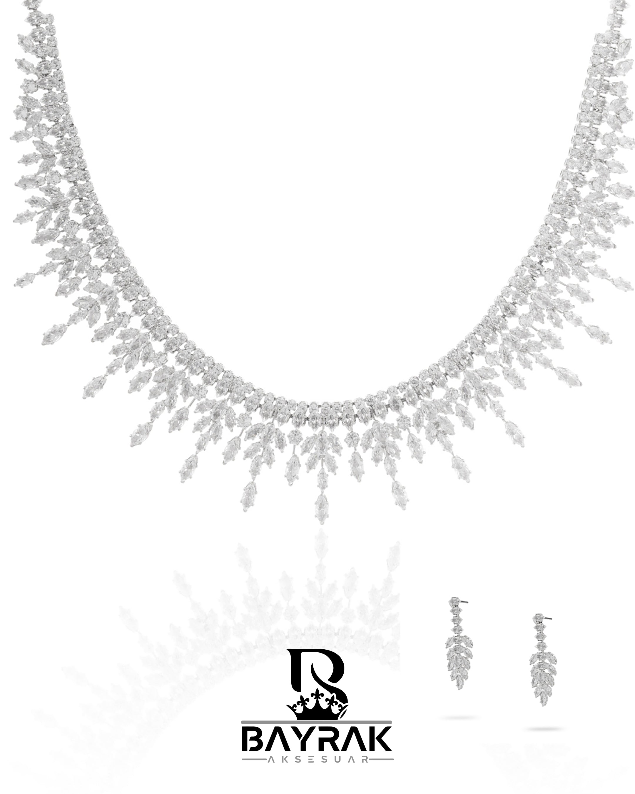 ILARIA - 660 - / Zircon Stone Bridal Set 