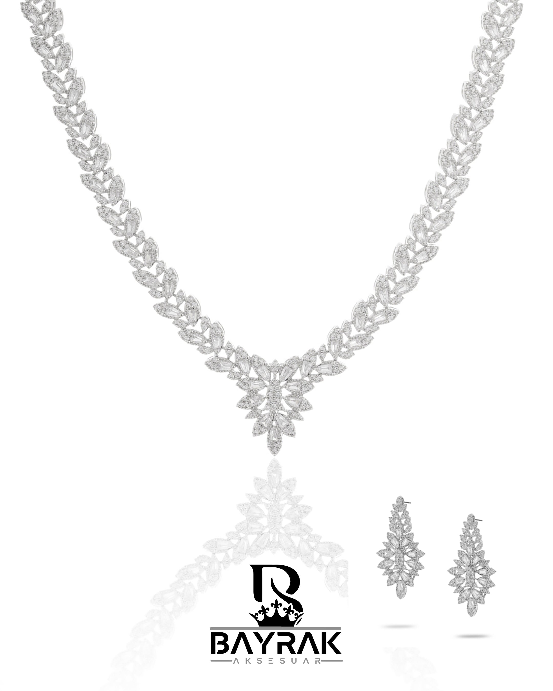 ILARIA - 695 - / Zircon Stone Bridal Set 