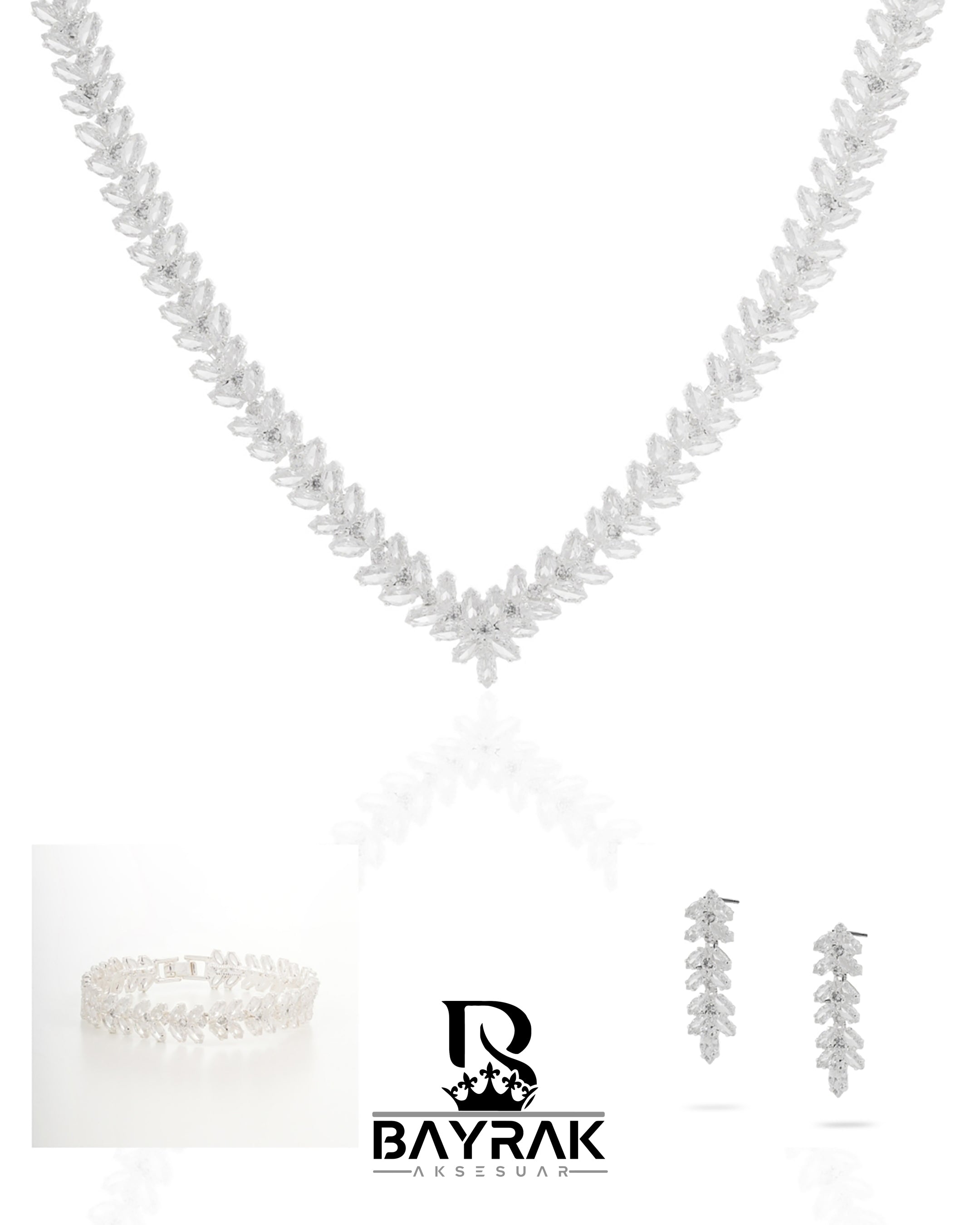 Rosa -372- |Zirkon Taşlı Takı Seti