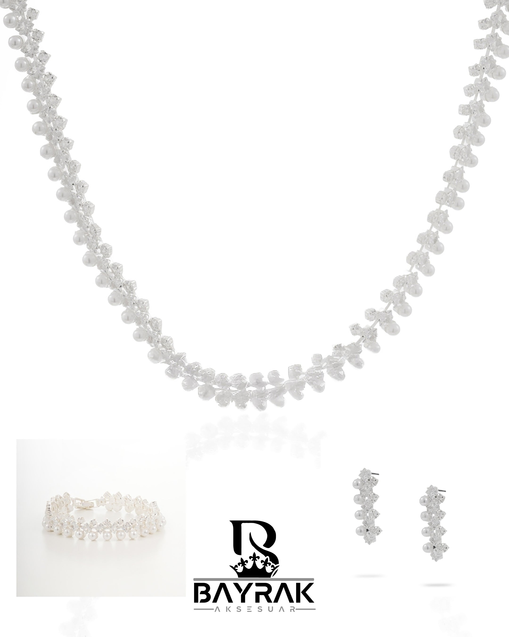 Rosa -386- |Zirkon Taşlı Takı Seti