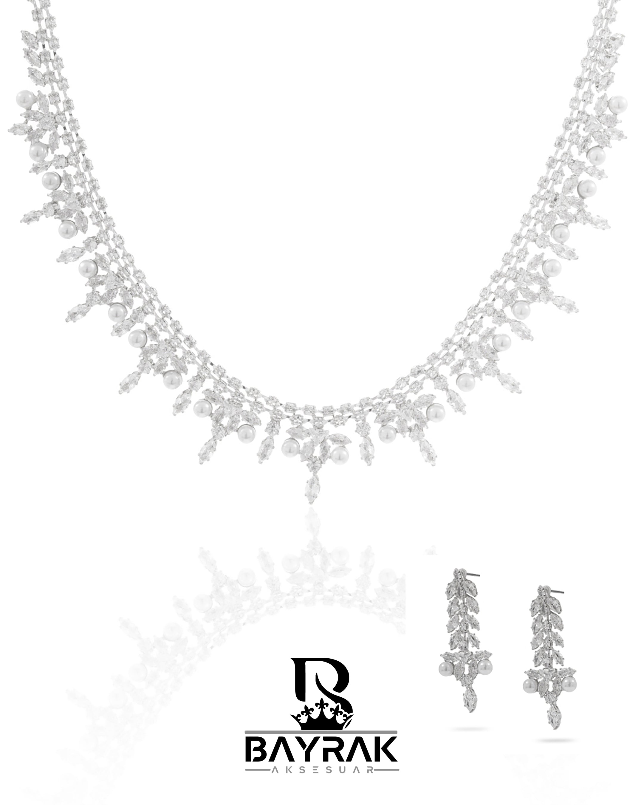 Rosa -410- | Zirkon Taşlı Takı Seti