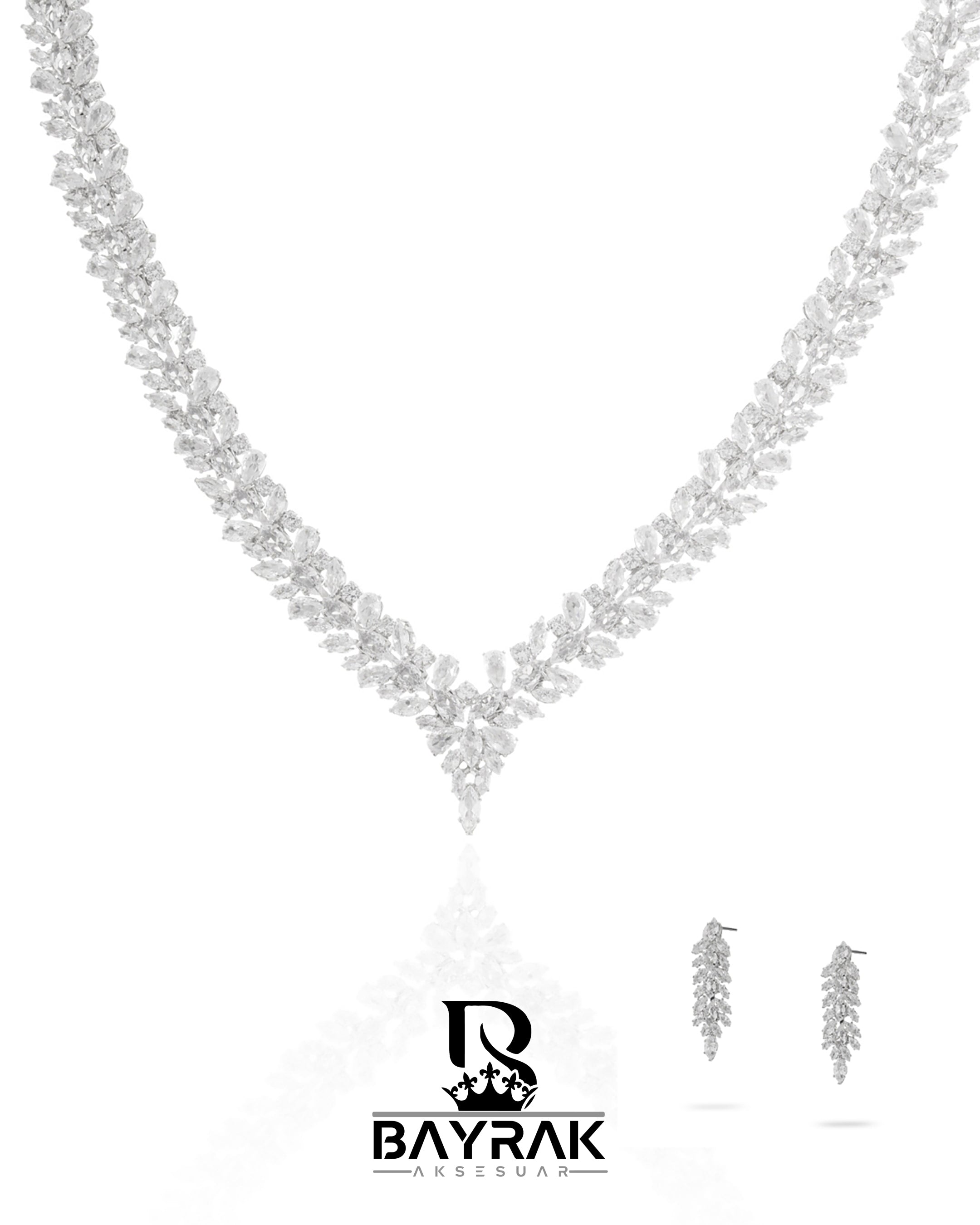 Rosa -416- | Zirkon Taşlı Takı Seti