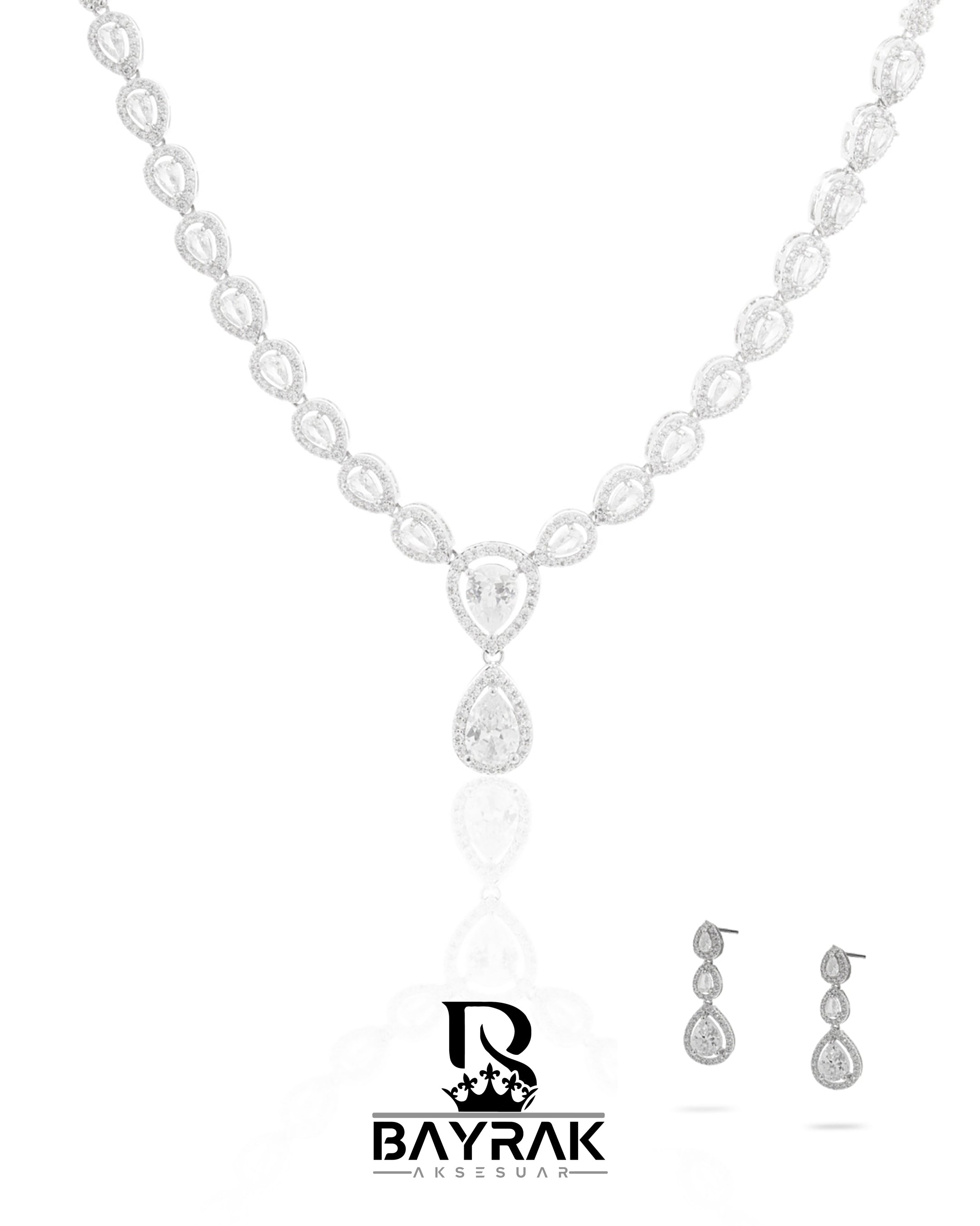 Rosa -426- |Zirkon Taşlı Takı Seti