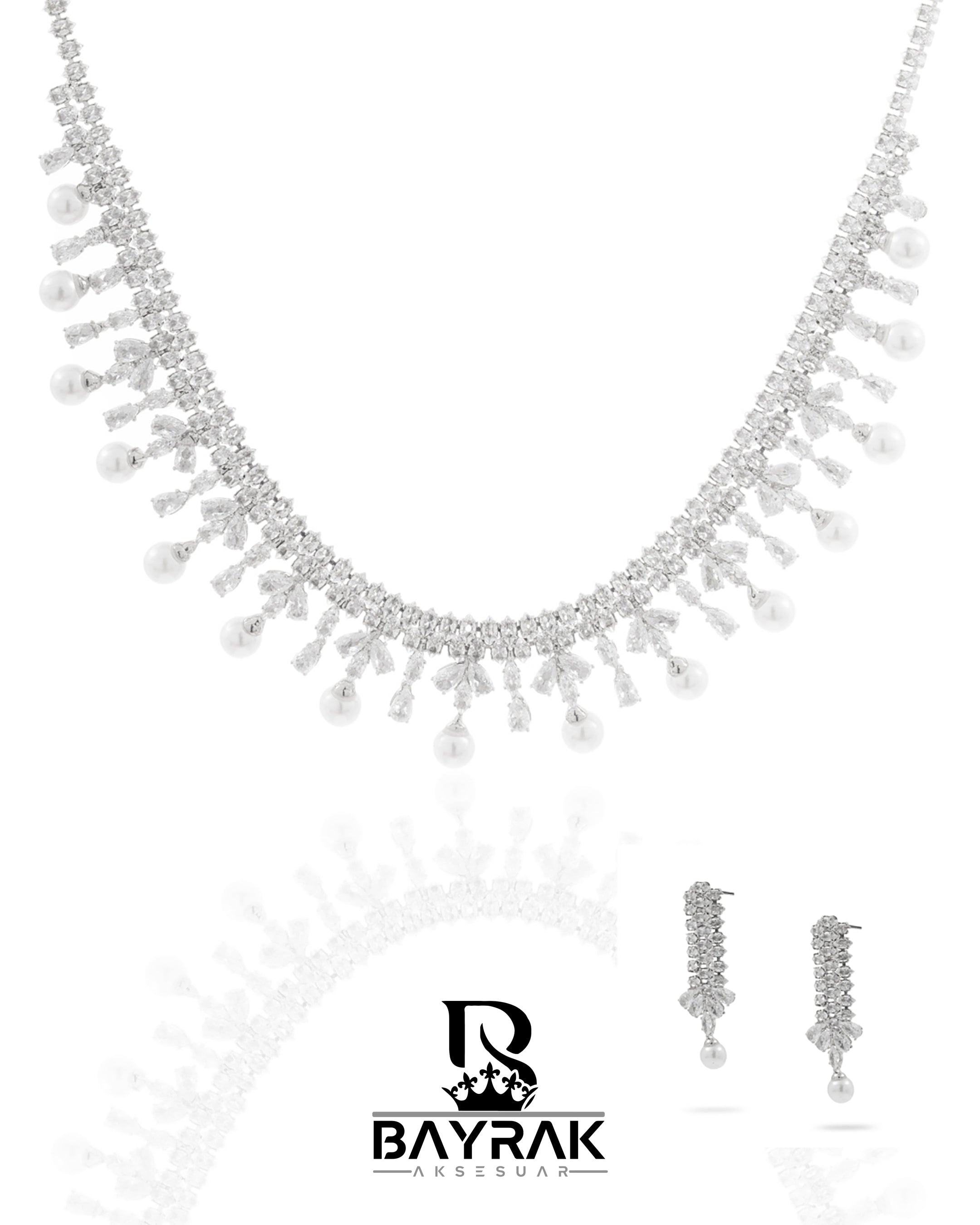 Rosa -438- | Zirkon Taşlı Takı Seti