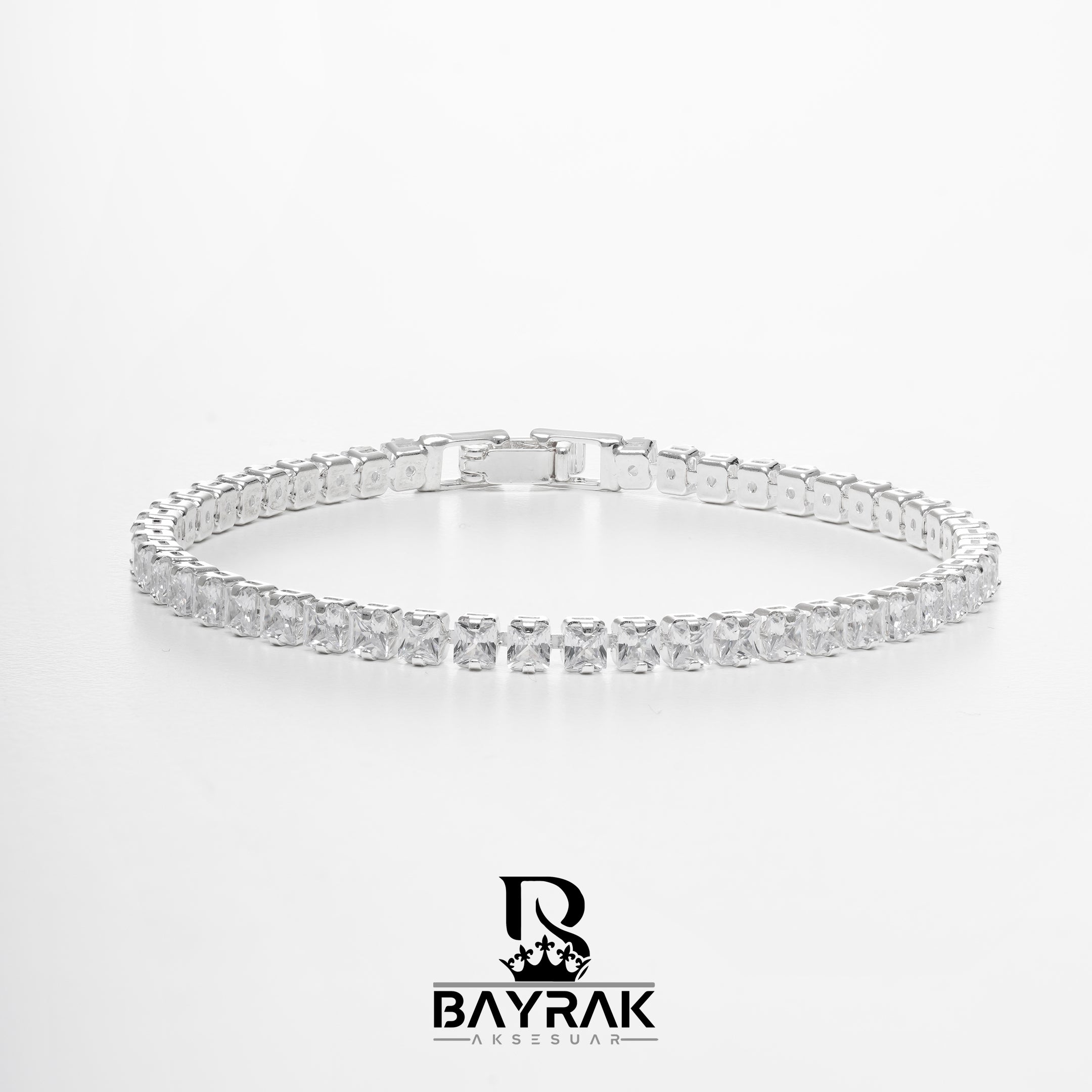 AURA 721 Rodyum Kaplama Zirkon Taşlı Takı Seti