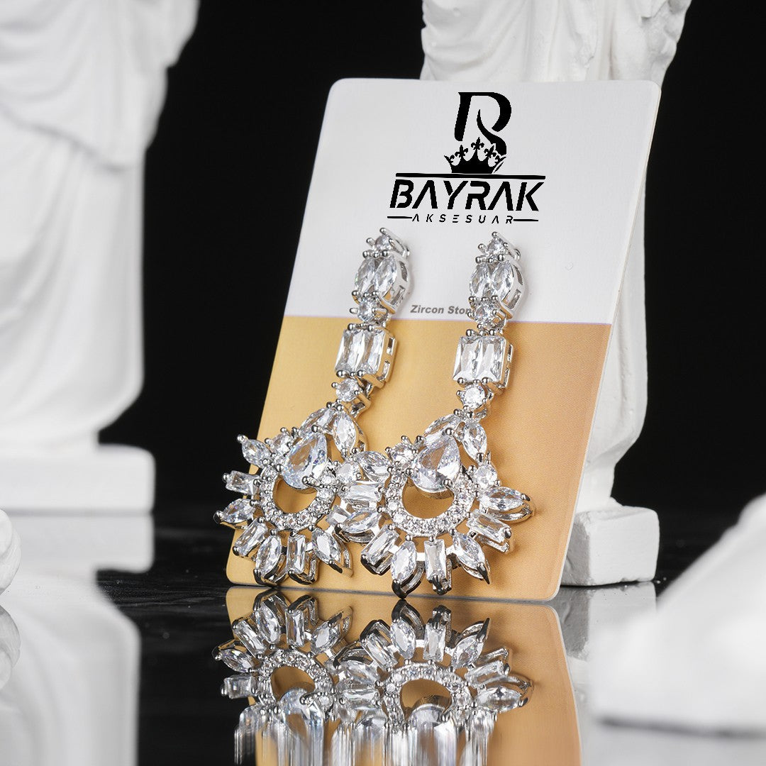 LUXE -1050- / Zircon Stone Bridal Earring