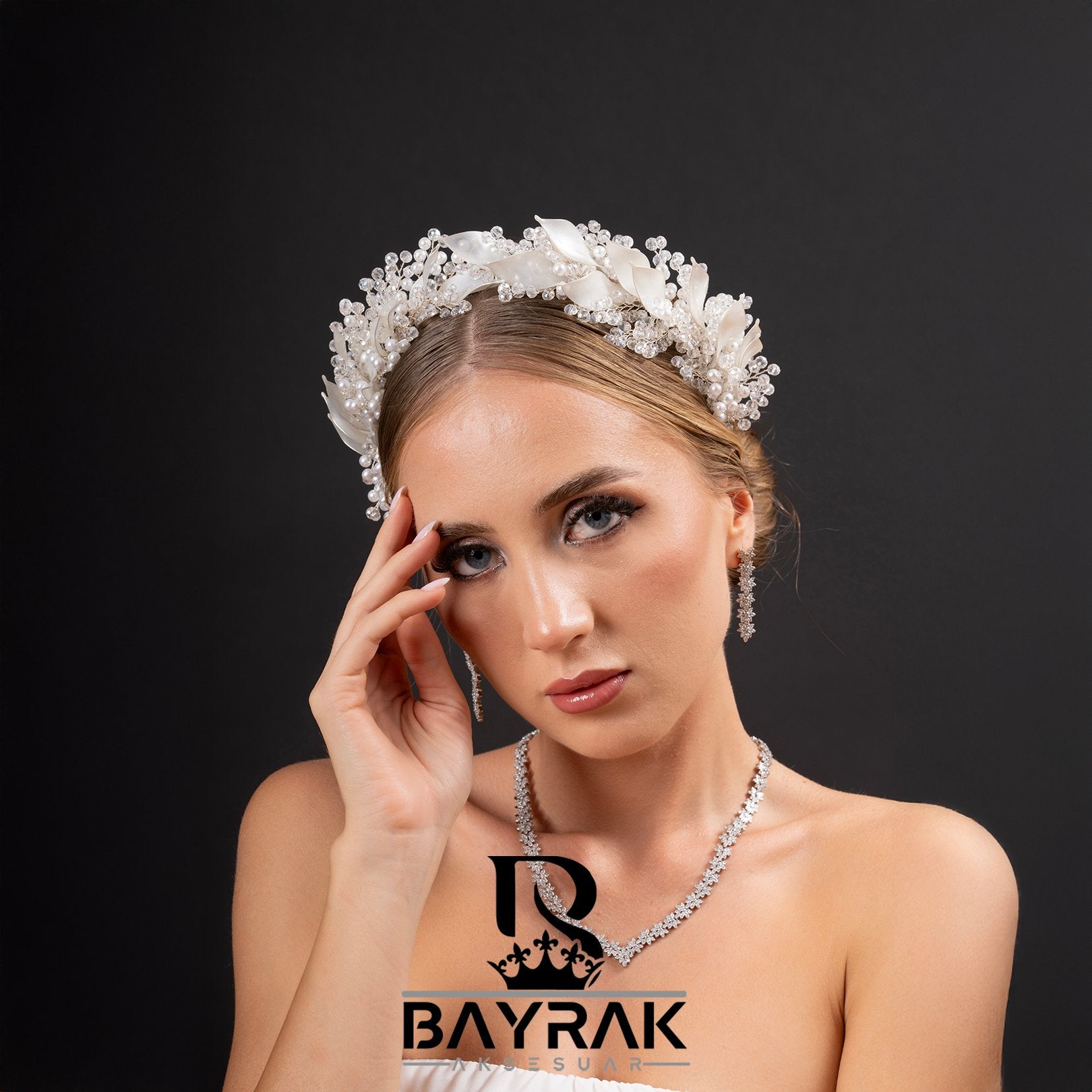 RESINA - 240- / Pearl Hellenistic Bridal Crown 