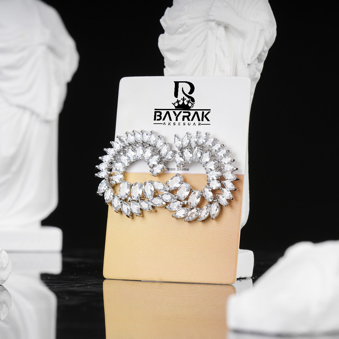 LUXE - 1040 - / Zircon Stone Bridal Earring