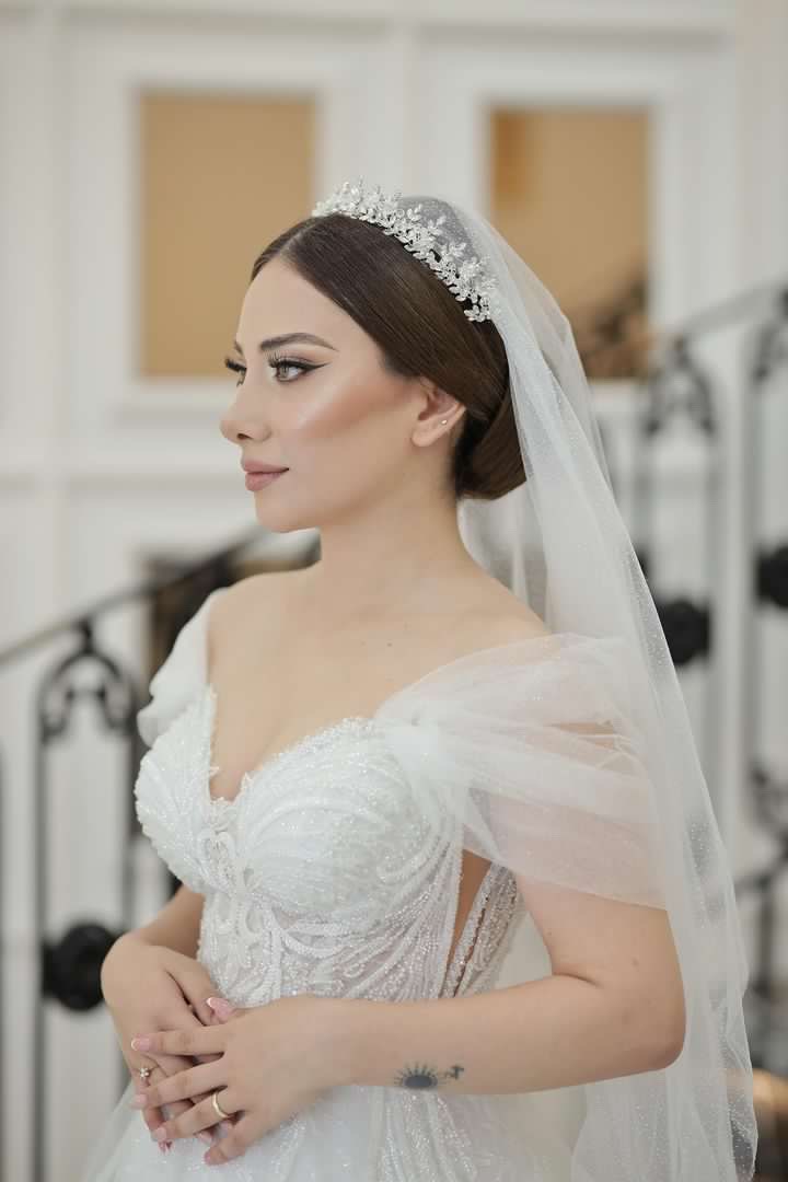 MİA-411-/3D Bridal Crown