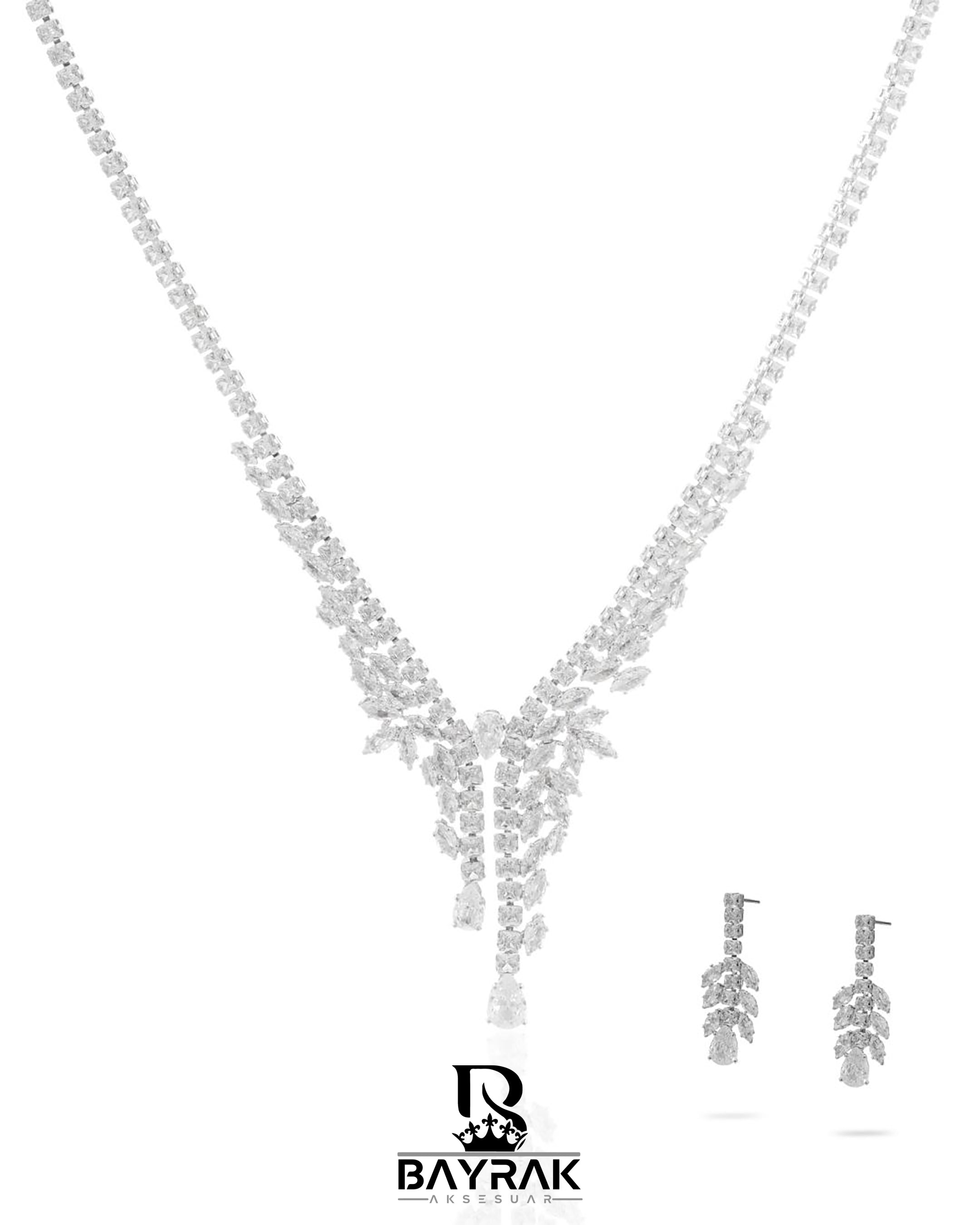 Rosa -390- | Zirkon Taşlı Takı Seti